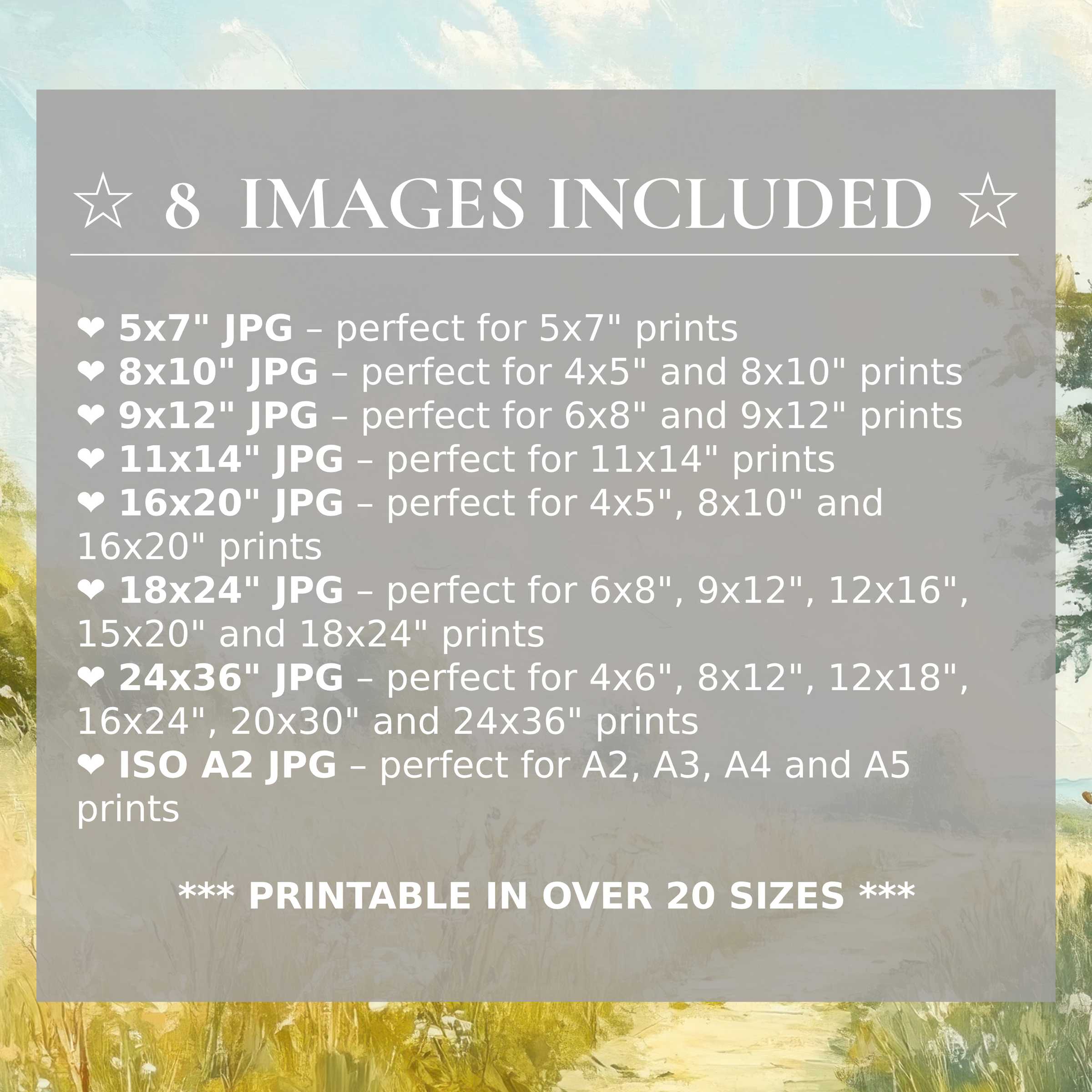 Radiant summer digital print in soothing sky blues and sunlit greens, delivered in 8 high-quality sizes to elevate modern interiors with effortless style and flexible luxury