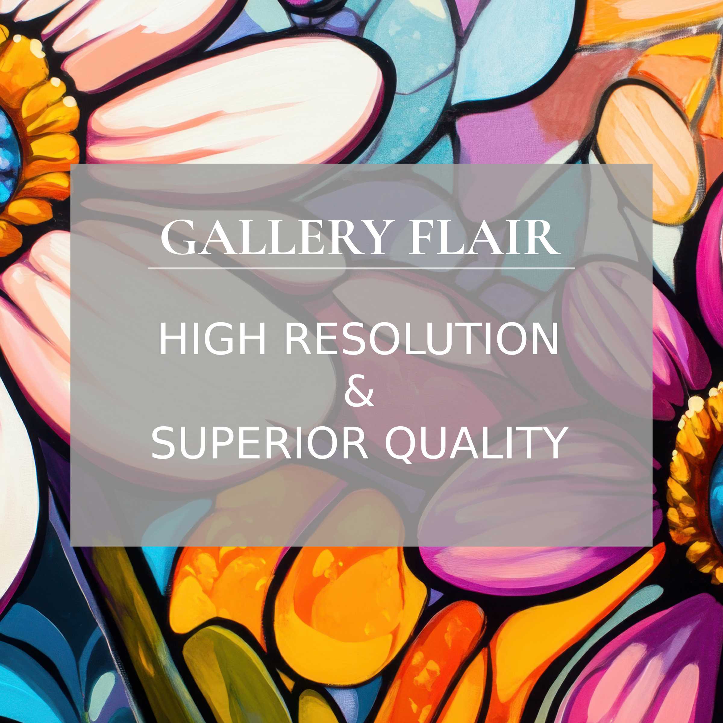 Vibrant pop art printable art featuring bold floral motifs in radiant hues, enhancing modern interiors with premium detail and dynamic allure