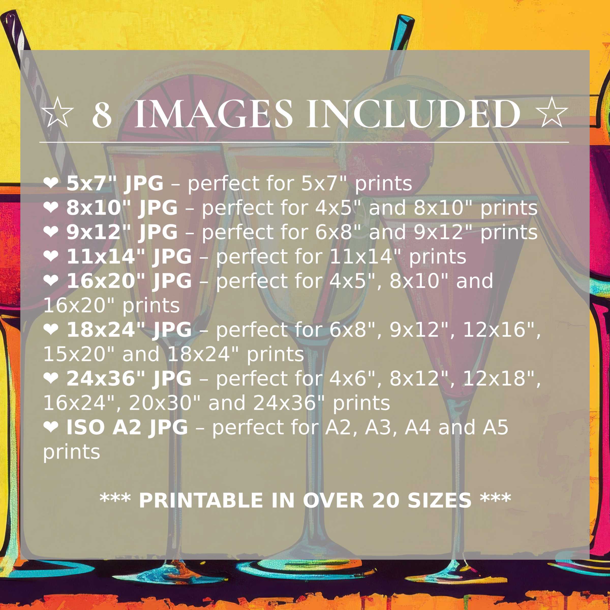 Pop art digital print radiating bold yellows and vibrant blues, delivered in 8 high-quality sizes to elevate modern interiors with timeless style