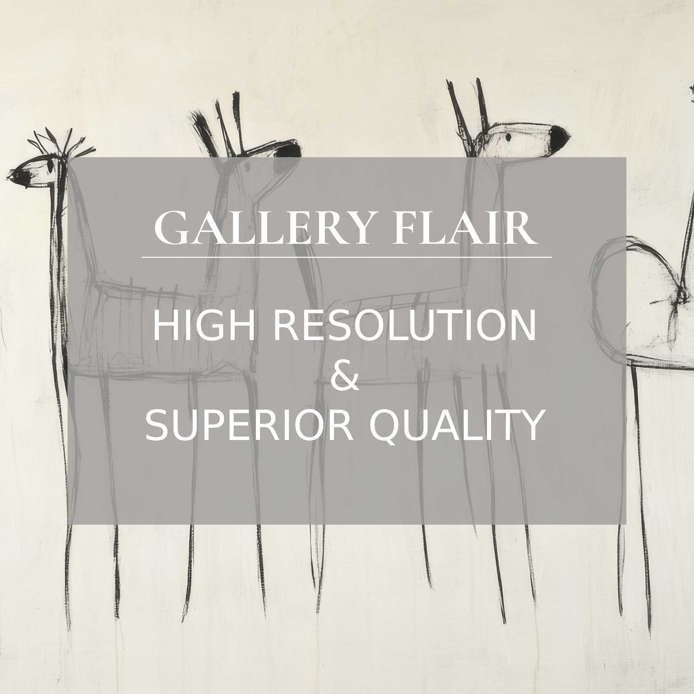 Minimalist printable art featuring delicate black linework of whimsical animals, radiating calm charm and refined detail to elevate modern interiors