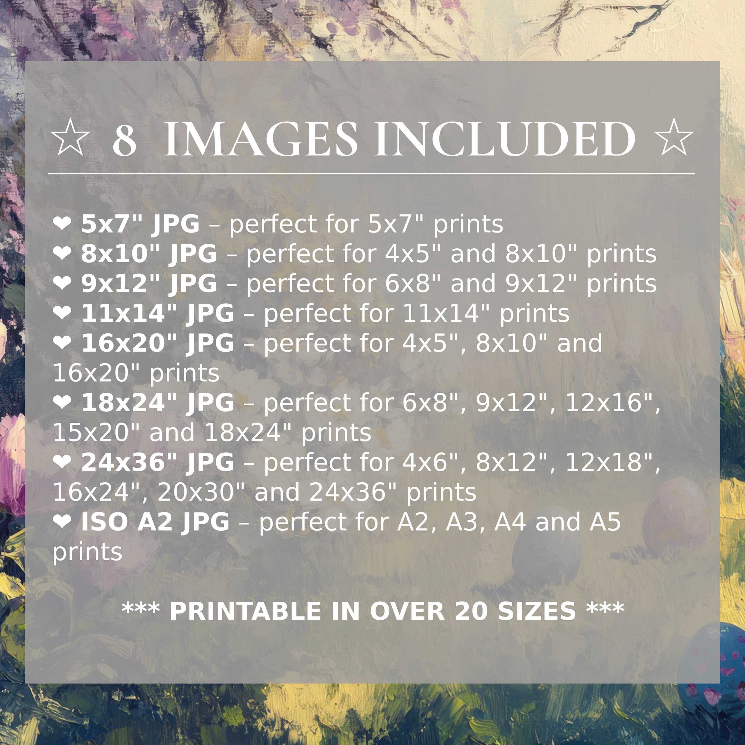 Elevate modern interiors with this radiant Easter digital print, featuring soft purples and warm neutrals, delivered in 8 high-quality sizes for effortless style and versatility