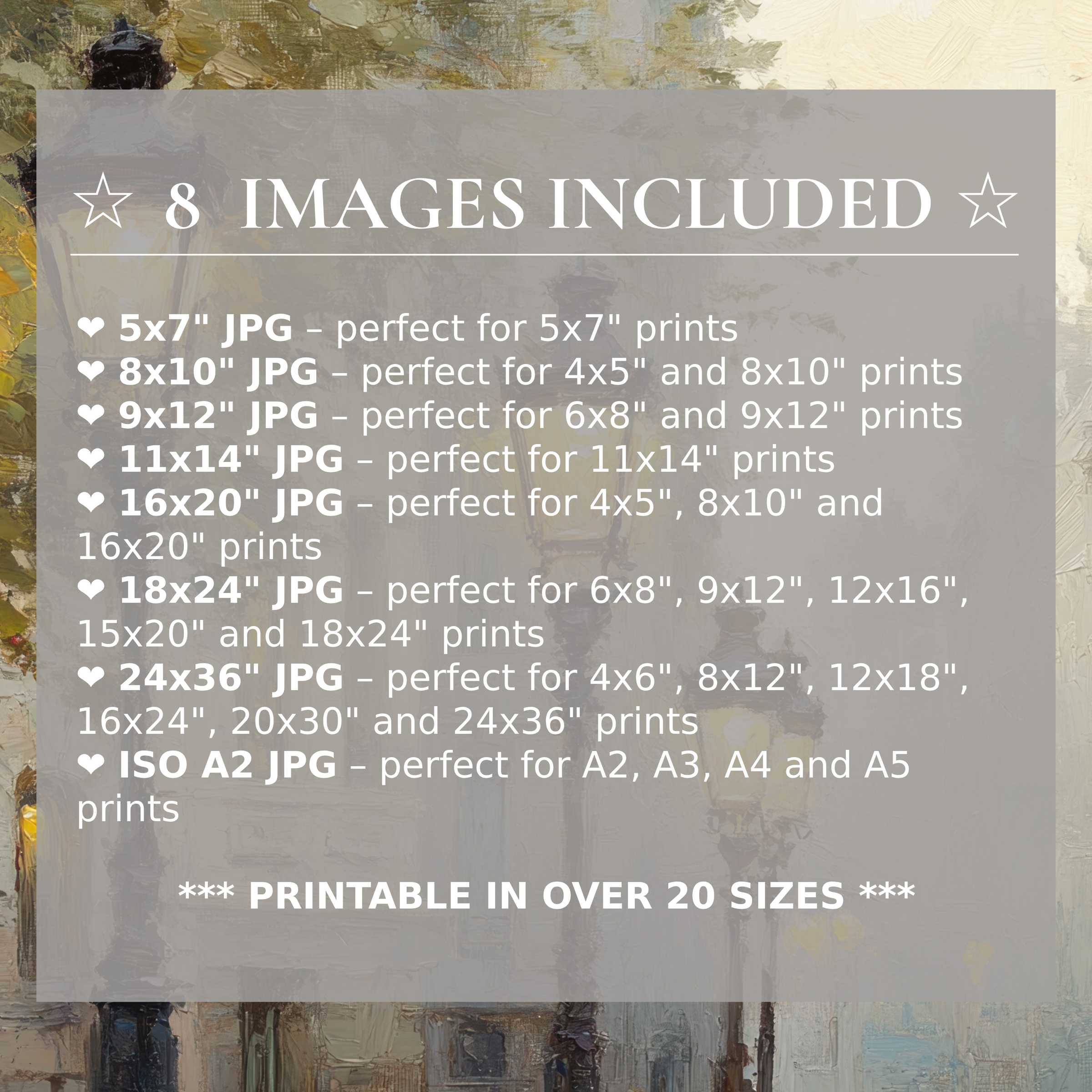 Urban digital print in muted greys and warm ambers, radiating timeless elegance, delivered in 8 high-quality sizes