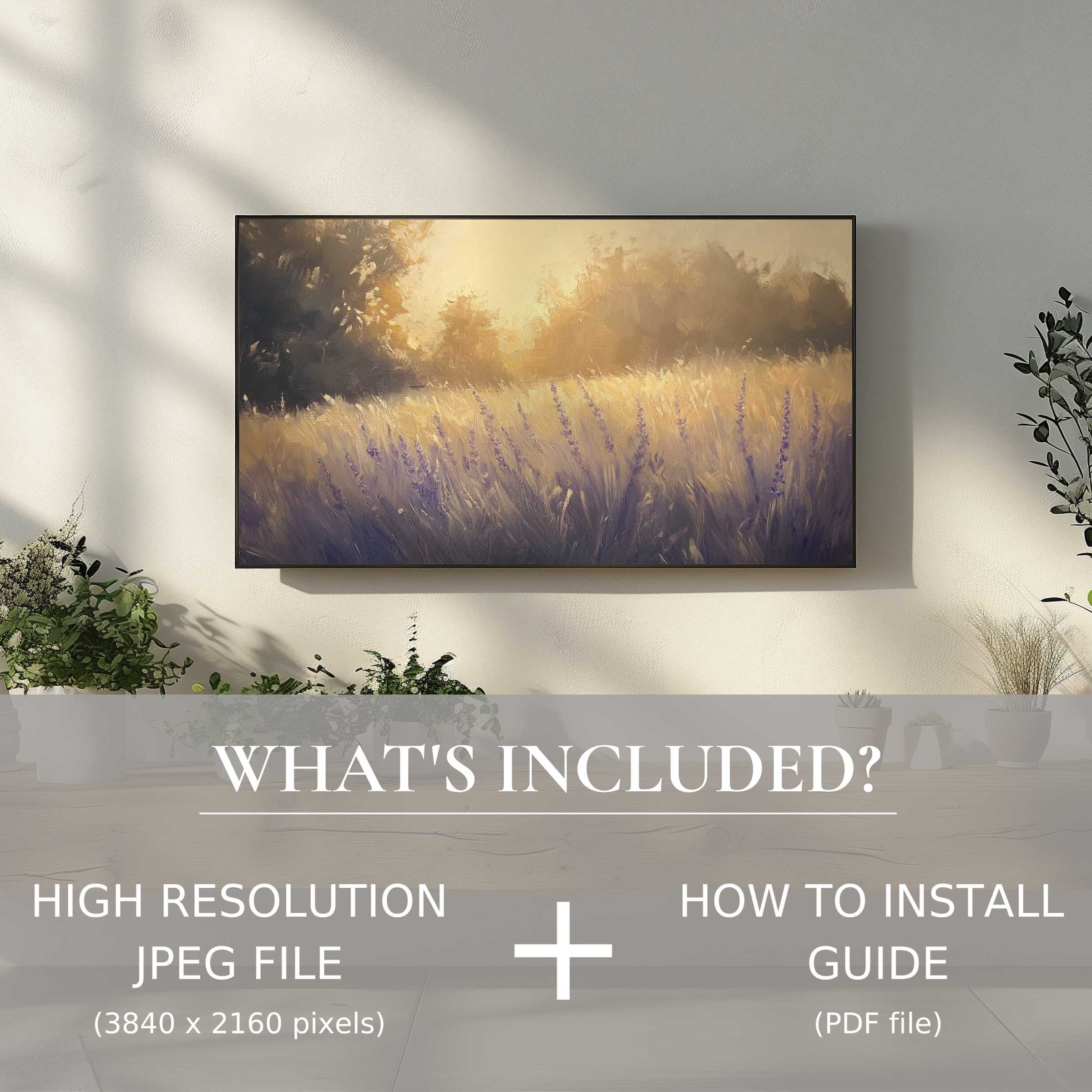 Elegant summer digital TV art download enhances your space with easy digital use and serene nature imagery