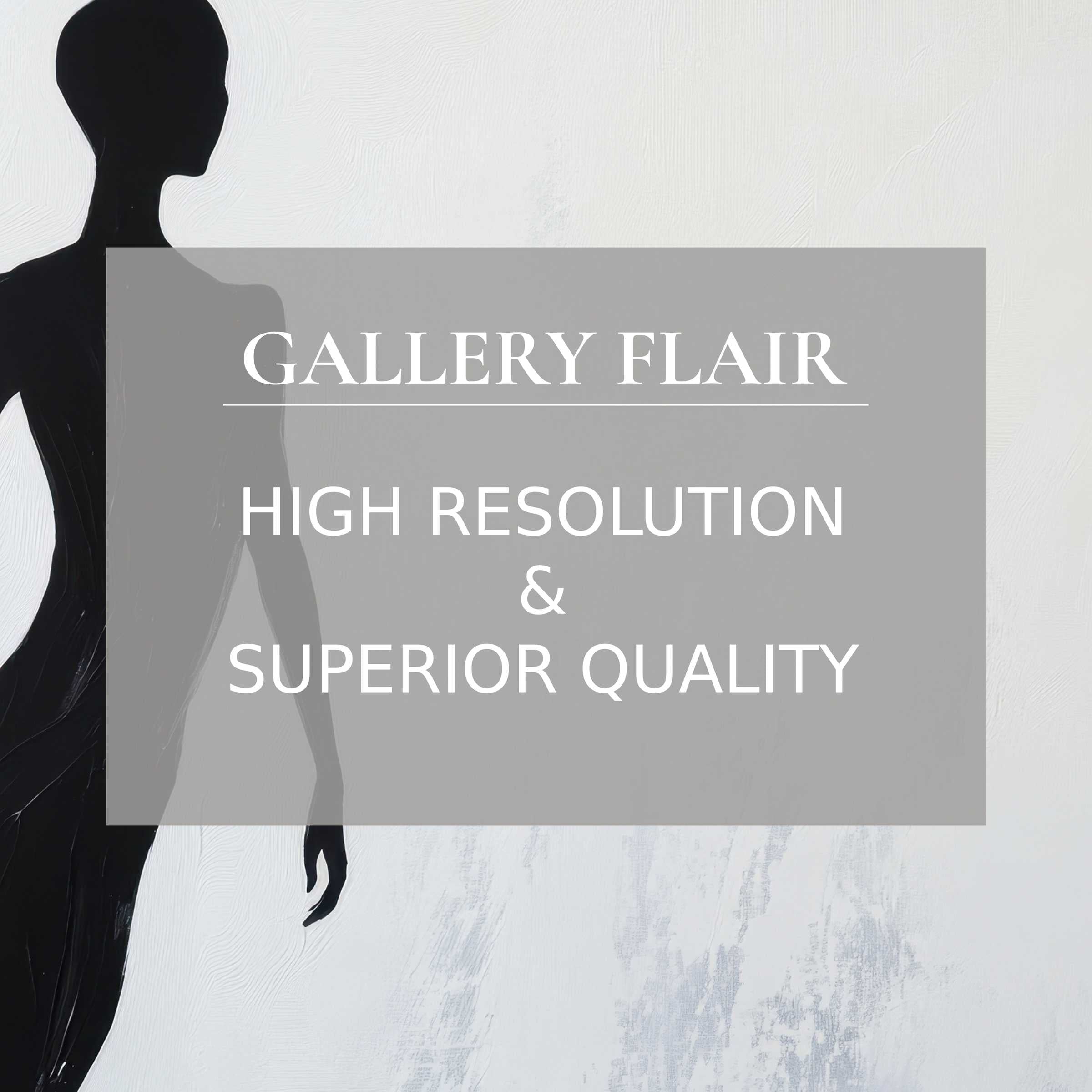 Minimalist printable art featuring a sleek black silhouette against textured soft gray, radiating elegant, calming sophistication with premium detail