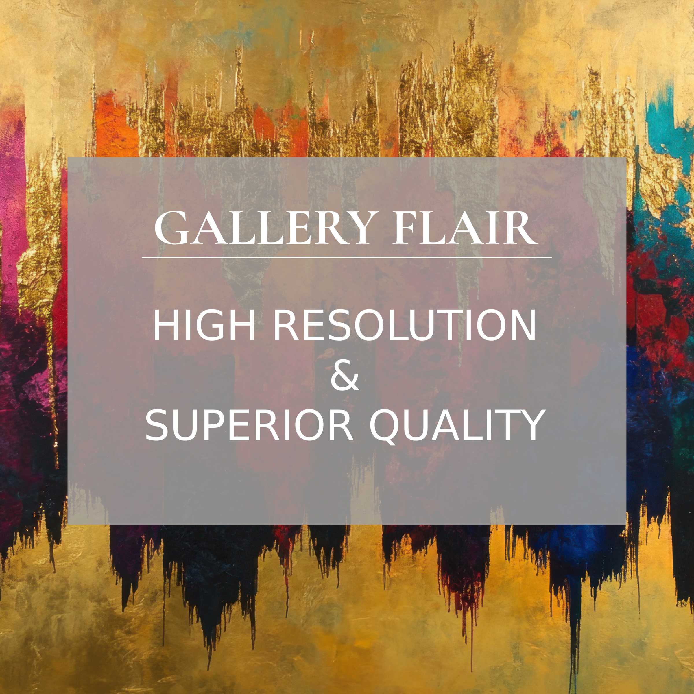 Vibrant abstract Frame TV picture featuring rich textures and vivid gold accents in high resolution elegance