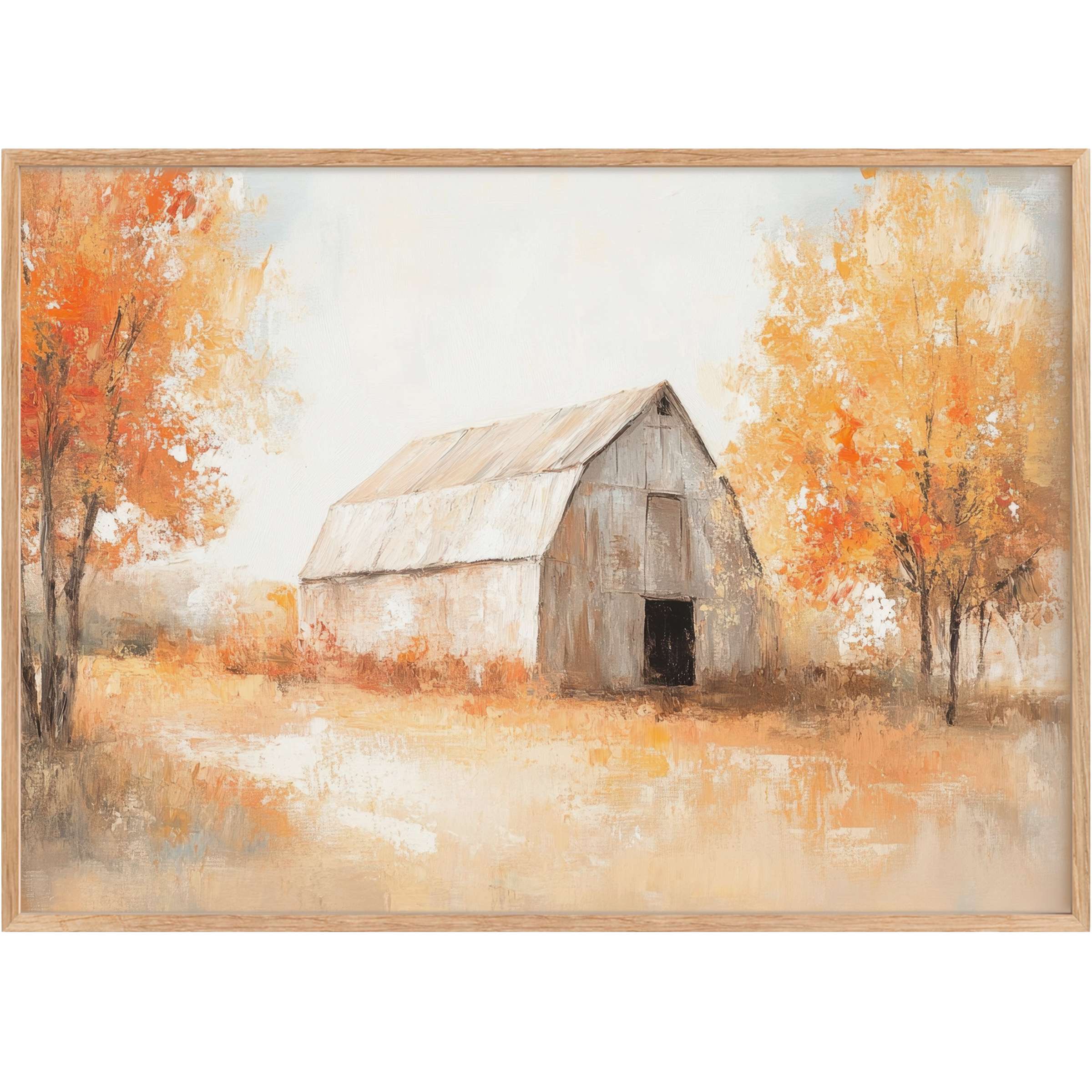Rustic charm meets serene autumn hues in this farmhouse printable wall art, elevating interiors with warm, inviting elegance