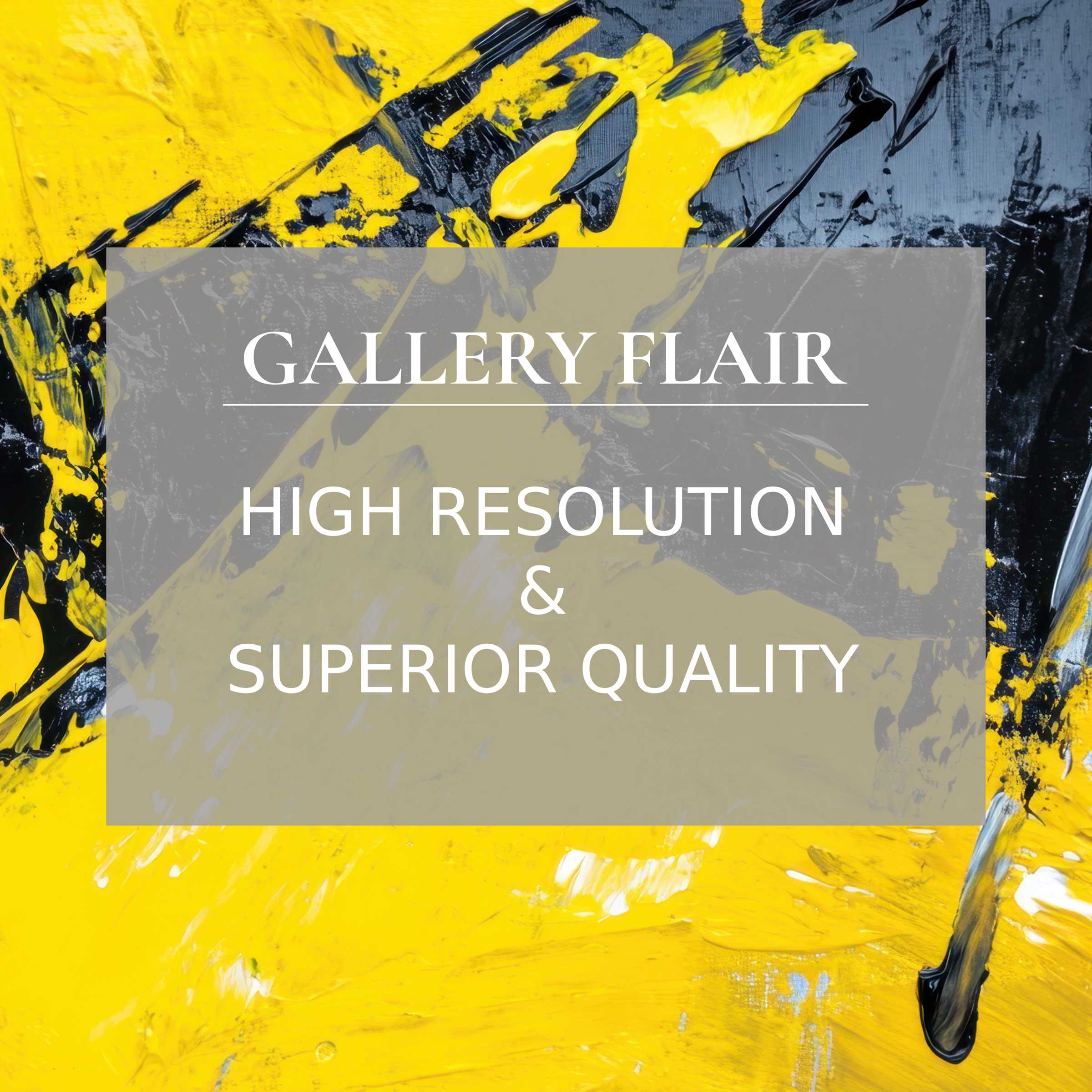 Vivid yellow and black strokes blend in sharp, elegant detail in this high-res abstract Frame TV picture
