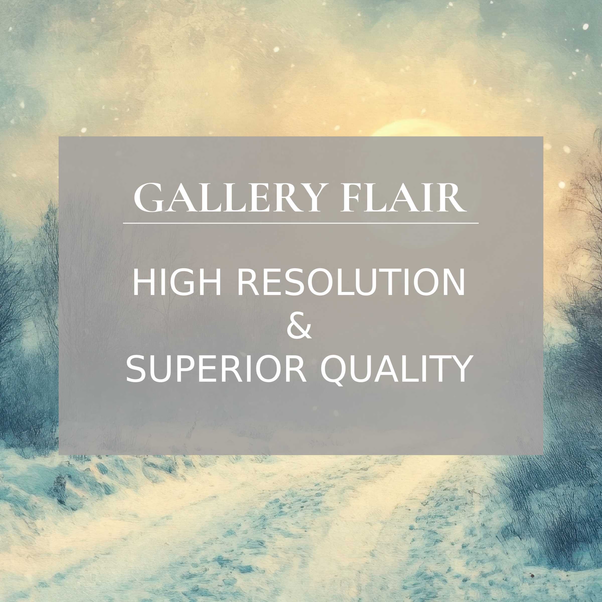 Elegant winter Frame TV picture with refined detail, soft hues, and exceptional high-resolution clarity