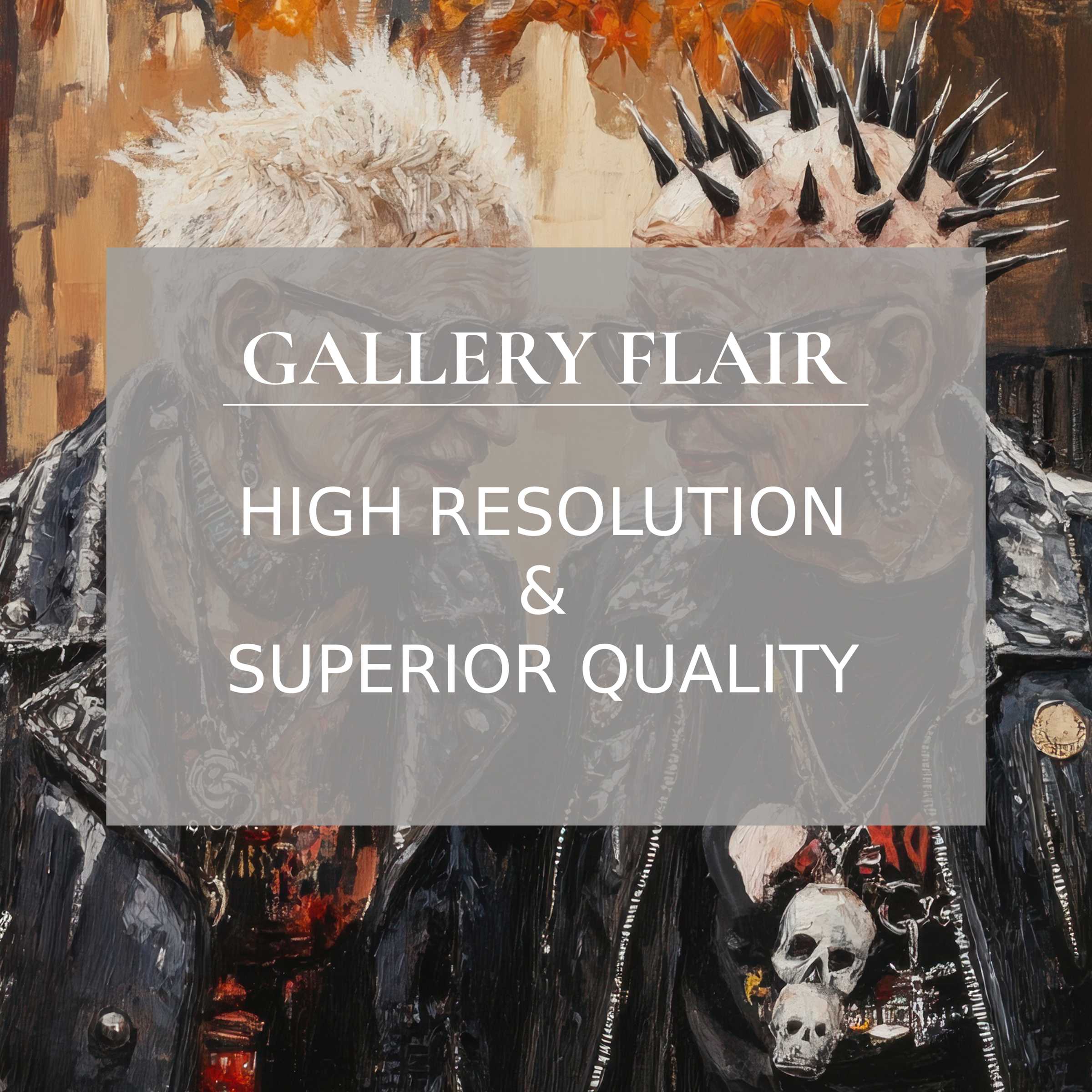 Elegant, high-resolution street art Frame TV picture showcasing striking punk characters with vivid detail and visual clarity