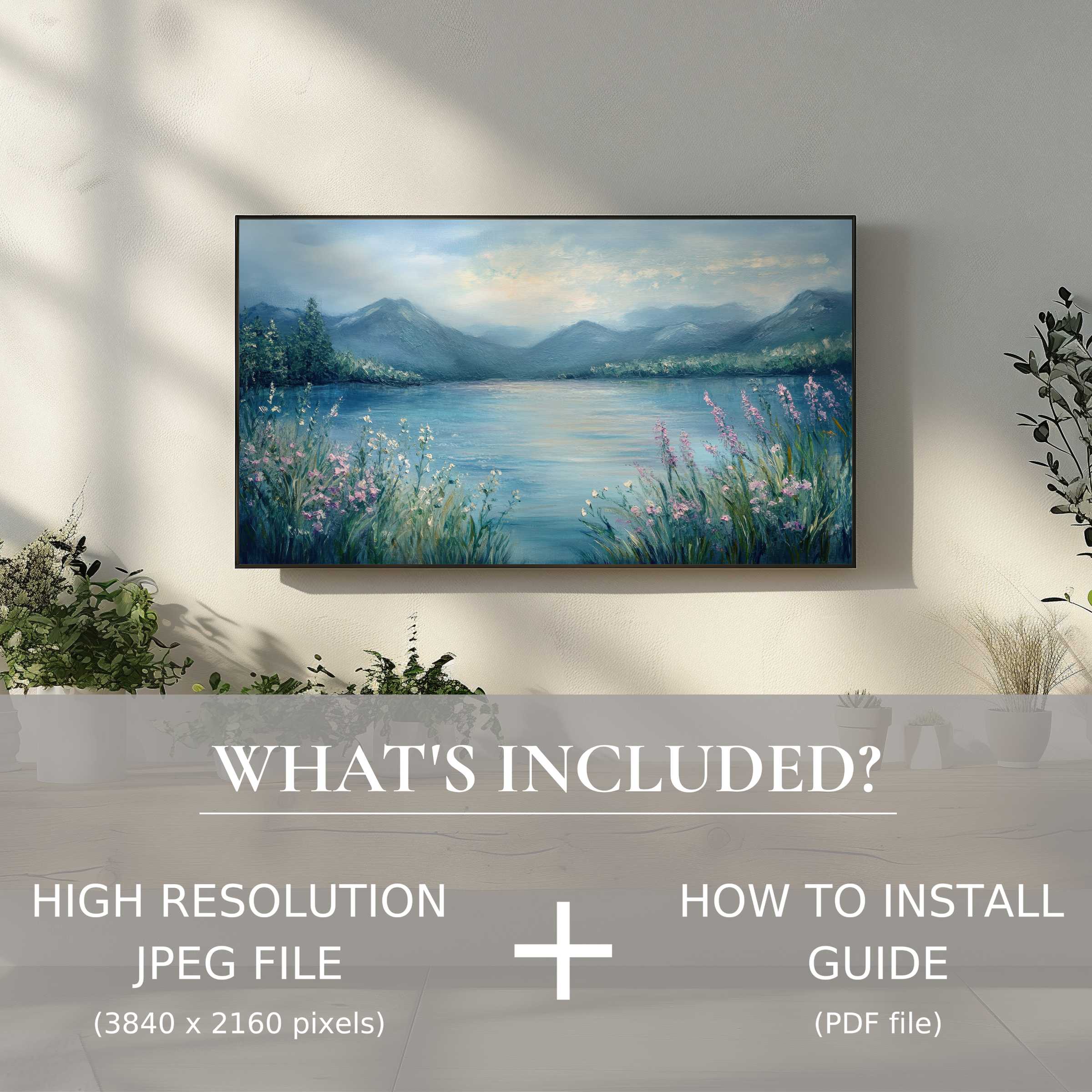 Serene summer digital TV art download elevates modern living spaces with effortless, high-res digital elegance and style