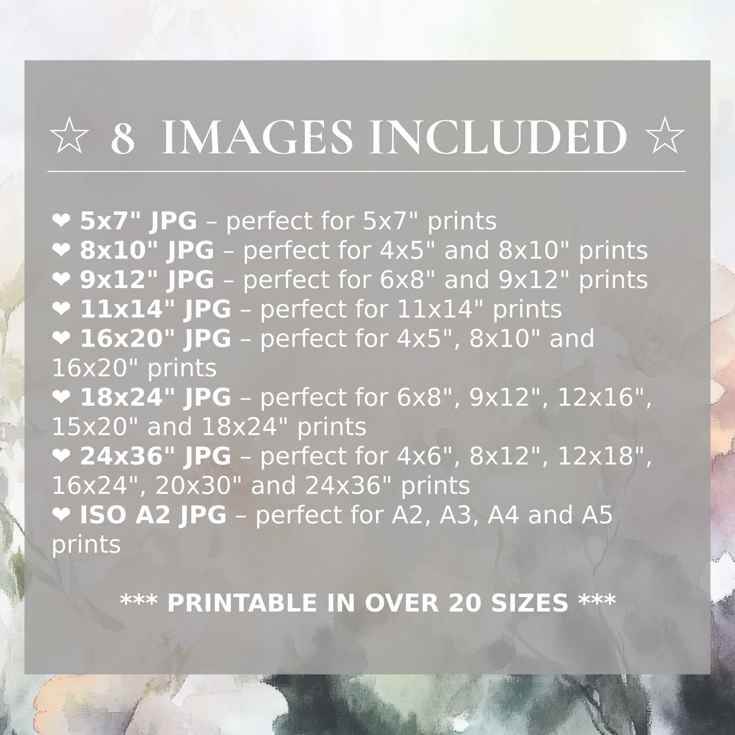 Radiant floral digital print in soft blush, sage, and charcoal hues elevates modern interiors with style, offered in 8 high-quality sizes included