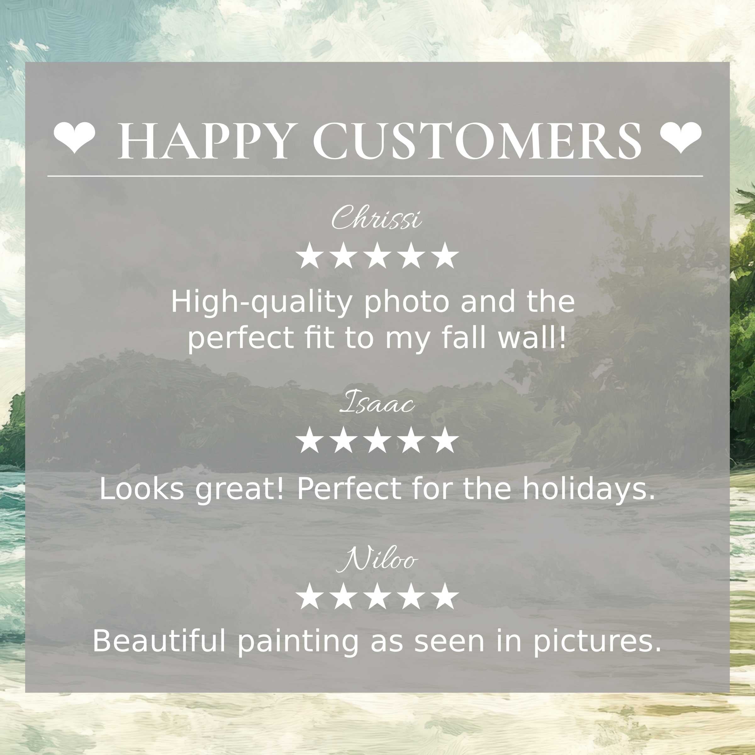 Elegant summer art for Frame TV with abstract sunset hues; happy customer reviews build trust and style appeal