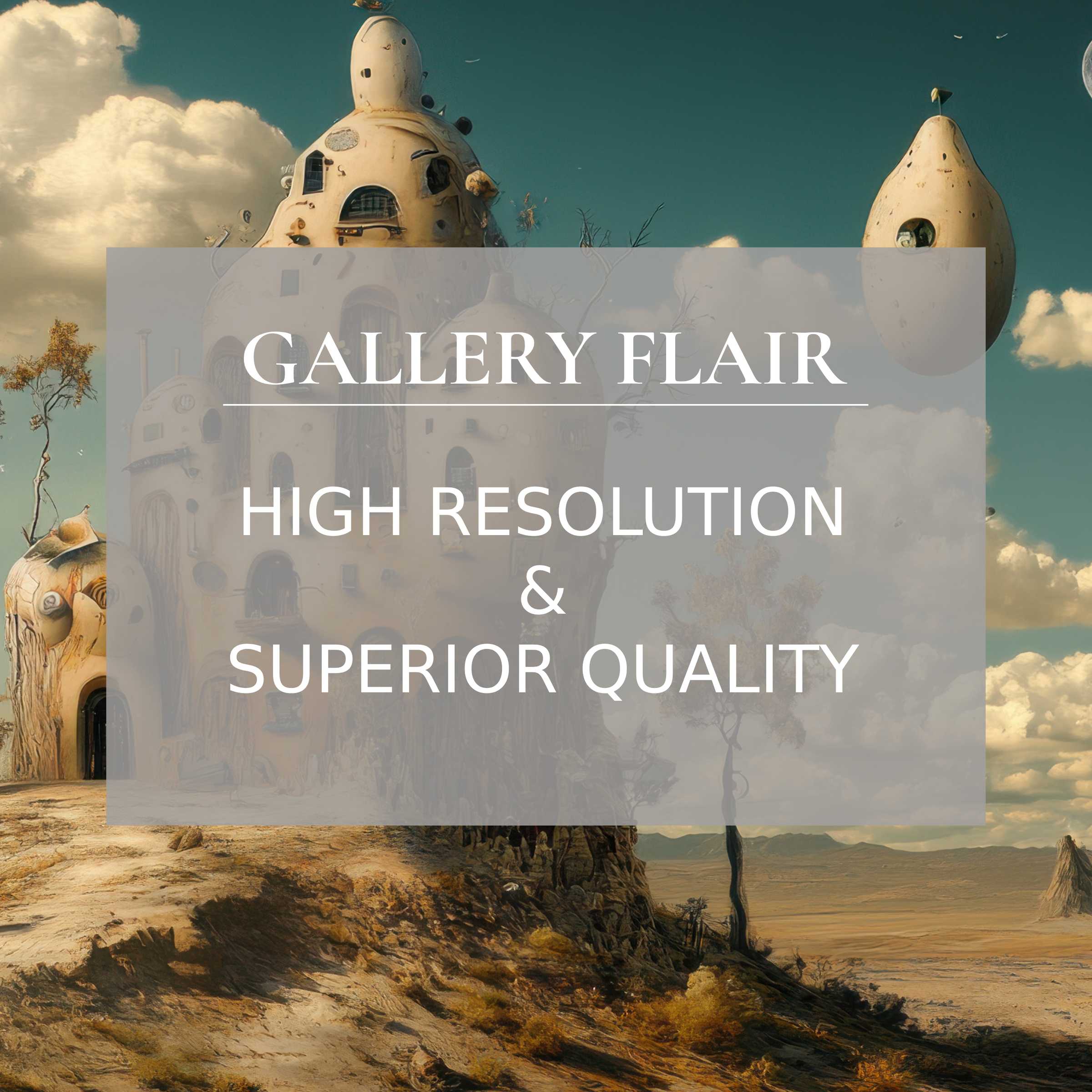 Surreal modern printable art blending bold fantasy with exquisite detail, infusing calm sophistication into stylish interiors