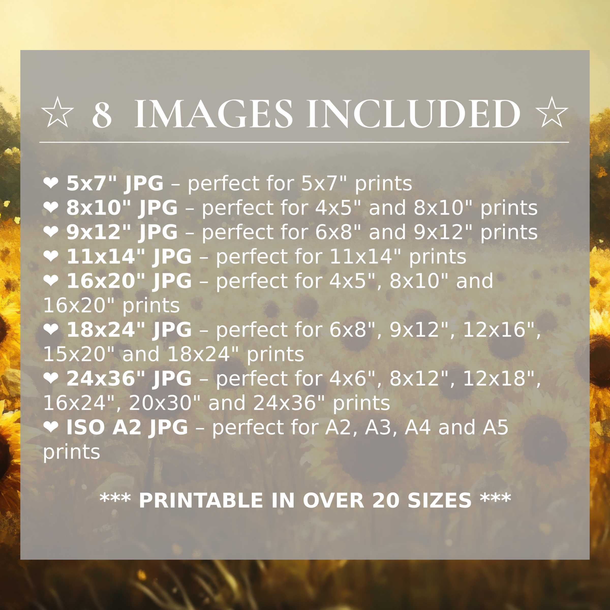 Radiant fall digital print in warm golds and muted browns, uplifting modern interiors with 8 high-quality sizes included