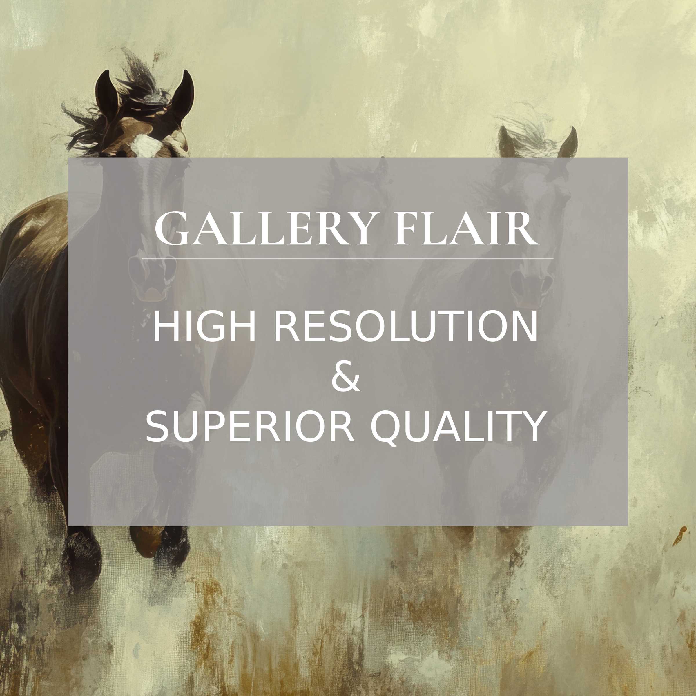Dynamic vintage printable art capturing the spirited movement of horses, enriching modern interiors with calming, textured elegance