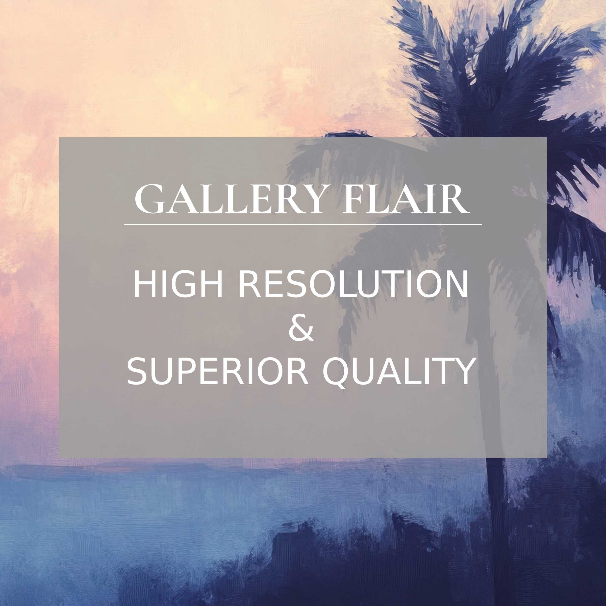 Radiant summer printable art capturing a serene palm silhouette at dusk, rendered in premium high-resolution detail