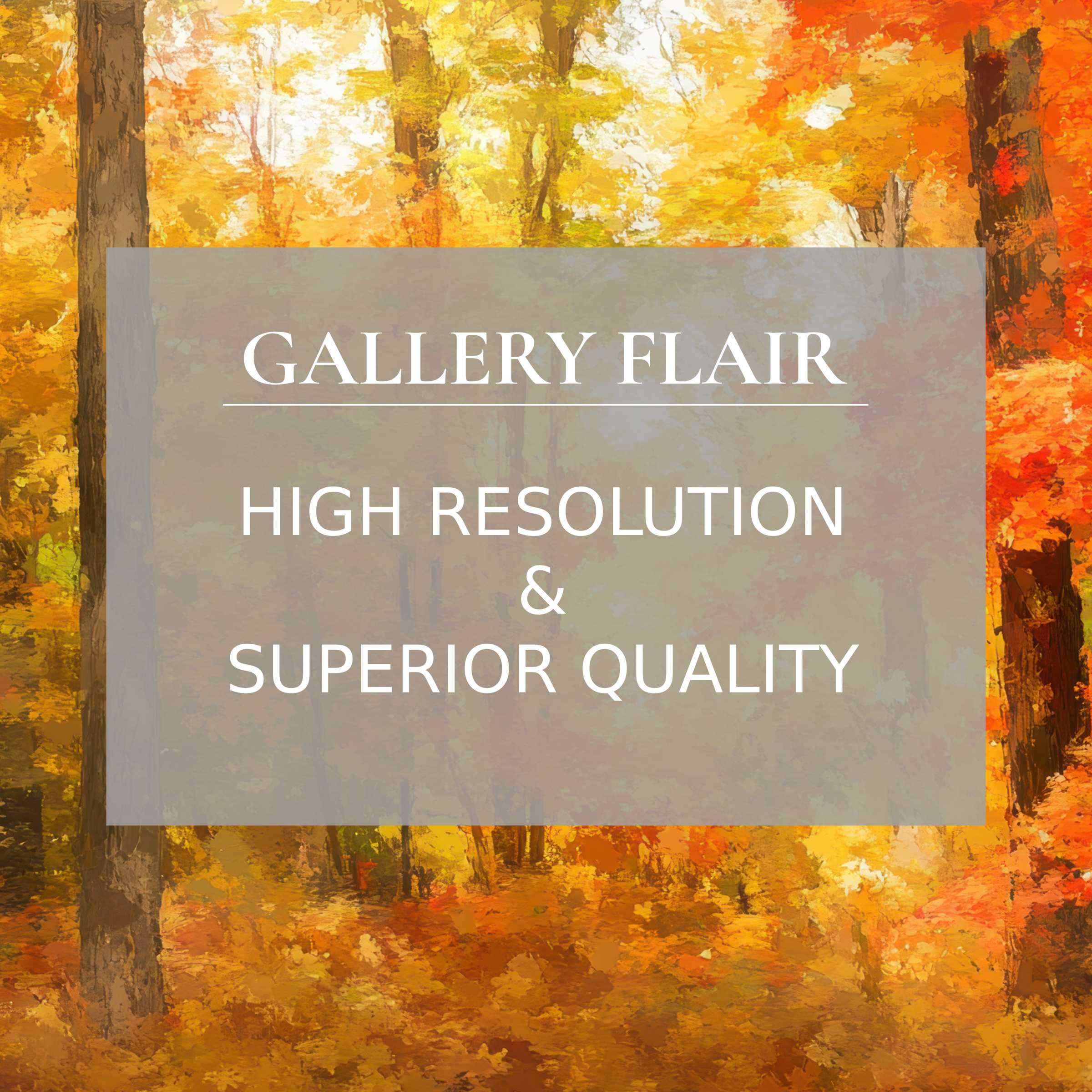 Radiant autumn landscape printable art with rich golden hues, offering premium detail and a serene, sophisticated ambiance for modern interiors