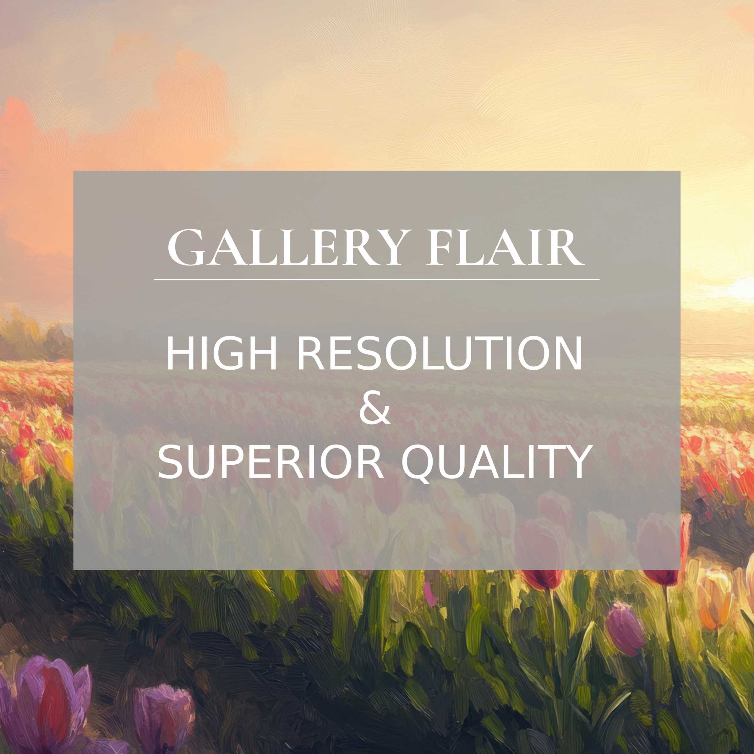 Radiant spring printable art capturing a sunlit tulip field in exquisite detail, elevating serene modern interiors