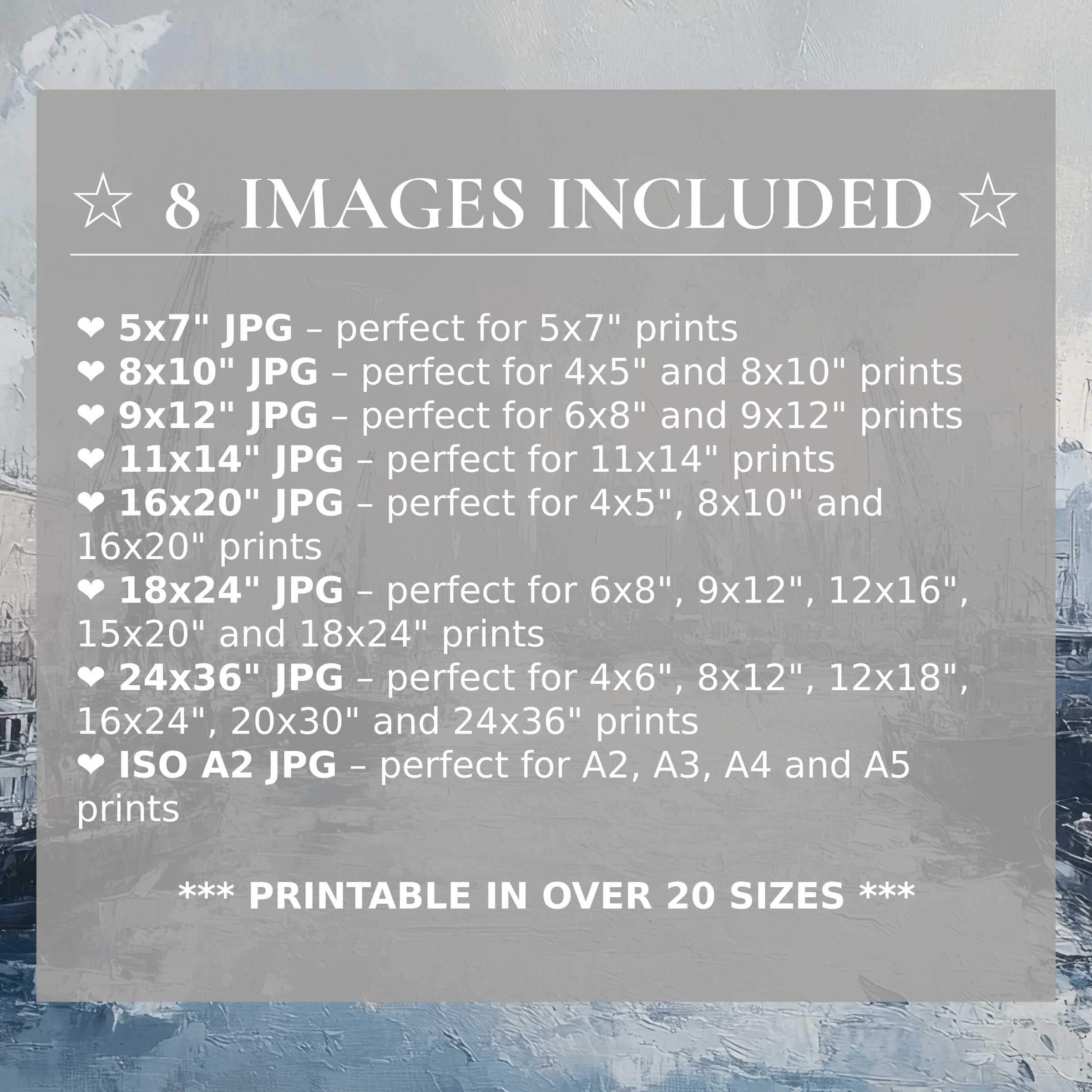 Urban digital print with serene blues and soft grays, offering radiant calm and bold style in 8 high-quality sizes Elevate modern interiors effortlessly