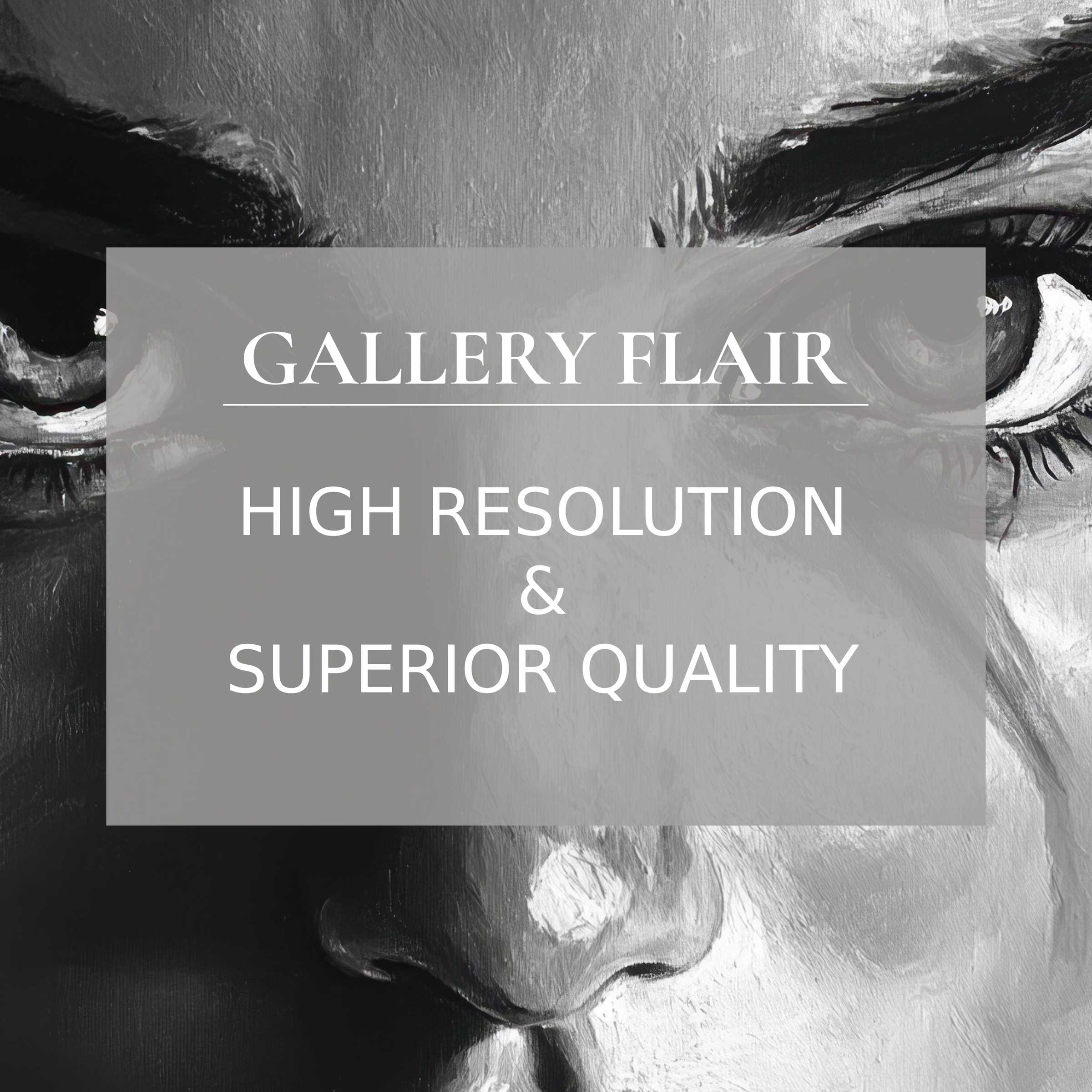 Bold black and white printable art capturing intense gaze with exquisite detail, elevating modern interiors with dramatic elegance