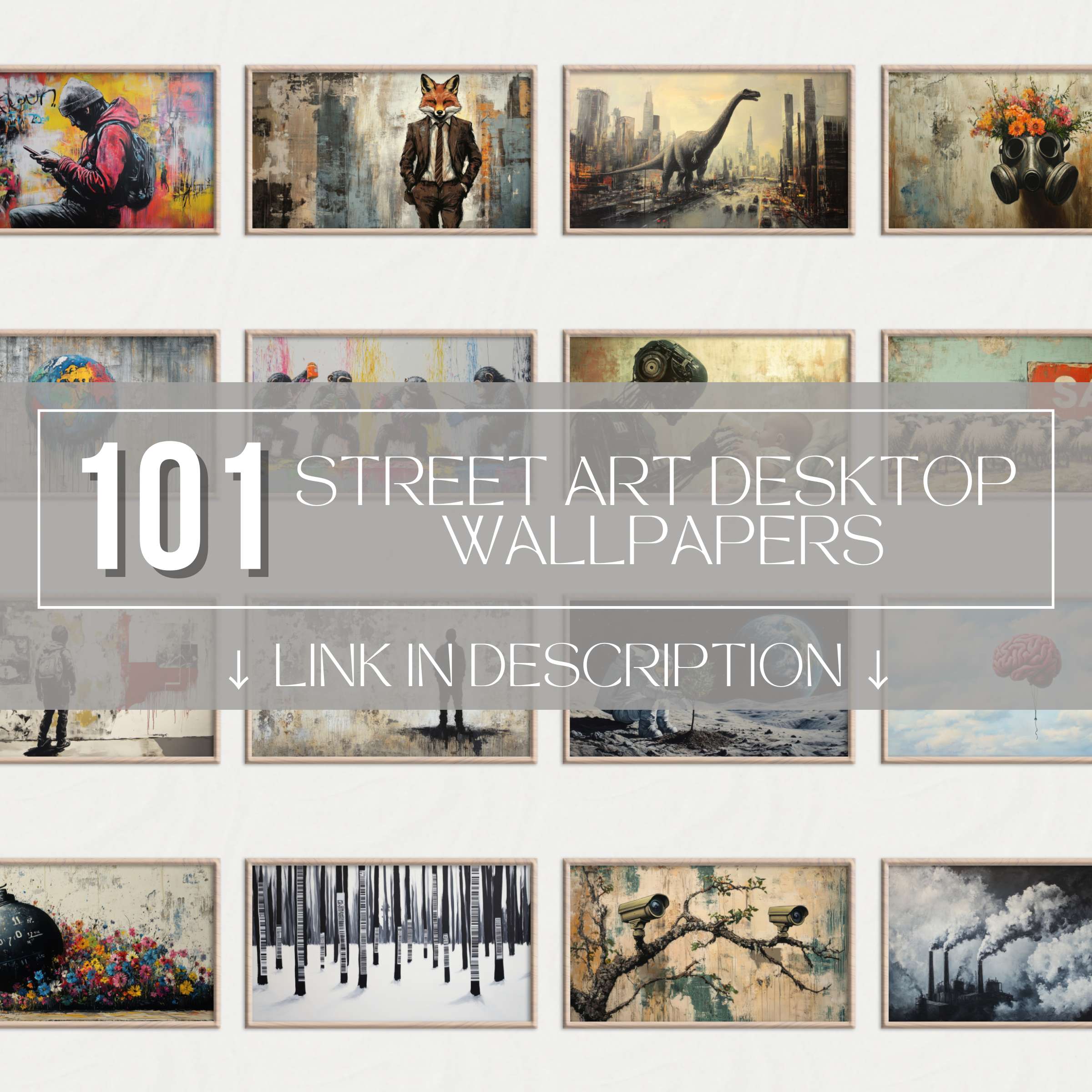 101 Street Art Desktop Wallpapers with bold graffiti, urban murals and edgy digital art in 4K resolution, perfect for creative and modern desktop backgrounds
