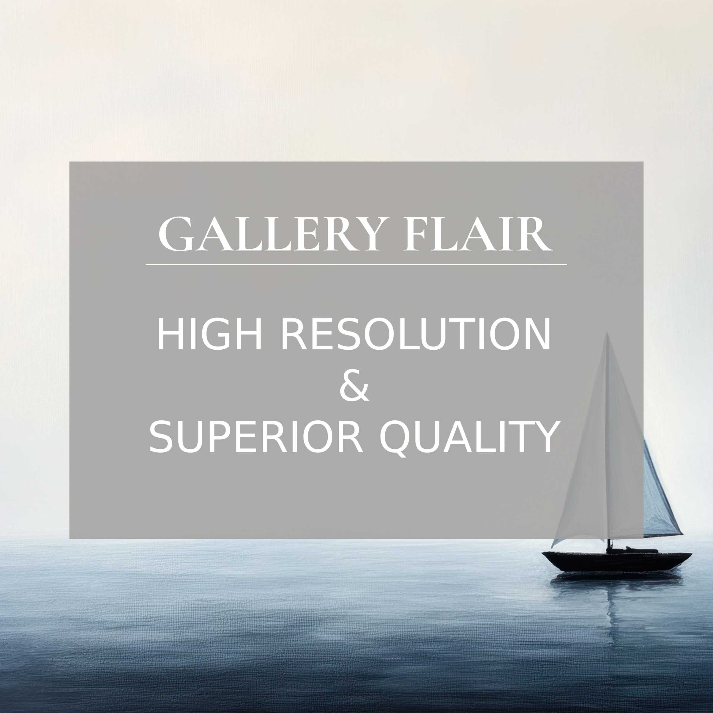 Elegant high-resolution minimalist Frame TV picture featuring a serene sailboat with refined visual clarity and modern appeal