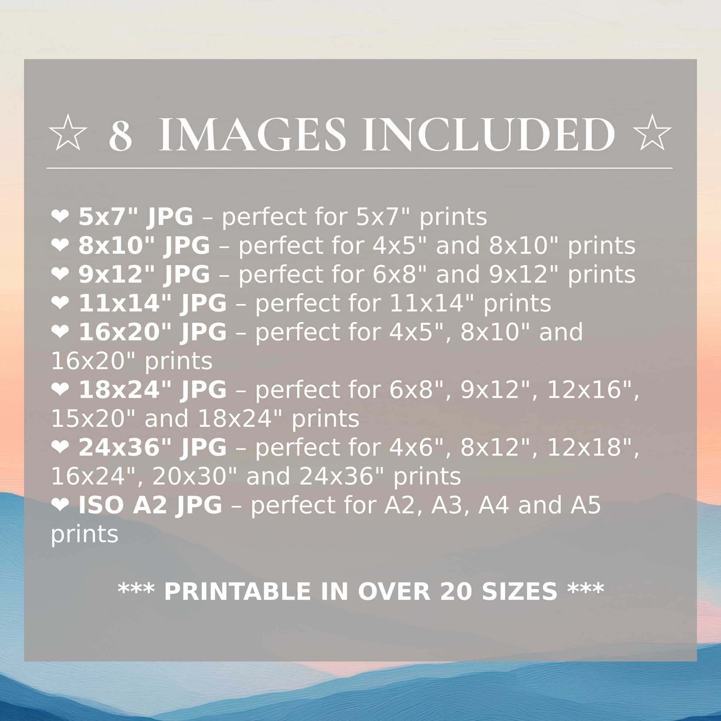 Neutral digital print featuring calming beige and soft blue hues, included in 8 high-quality sizes to elevate modern interiors with versatile, refined style