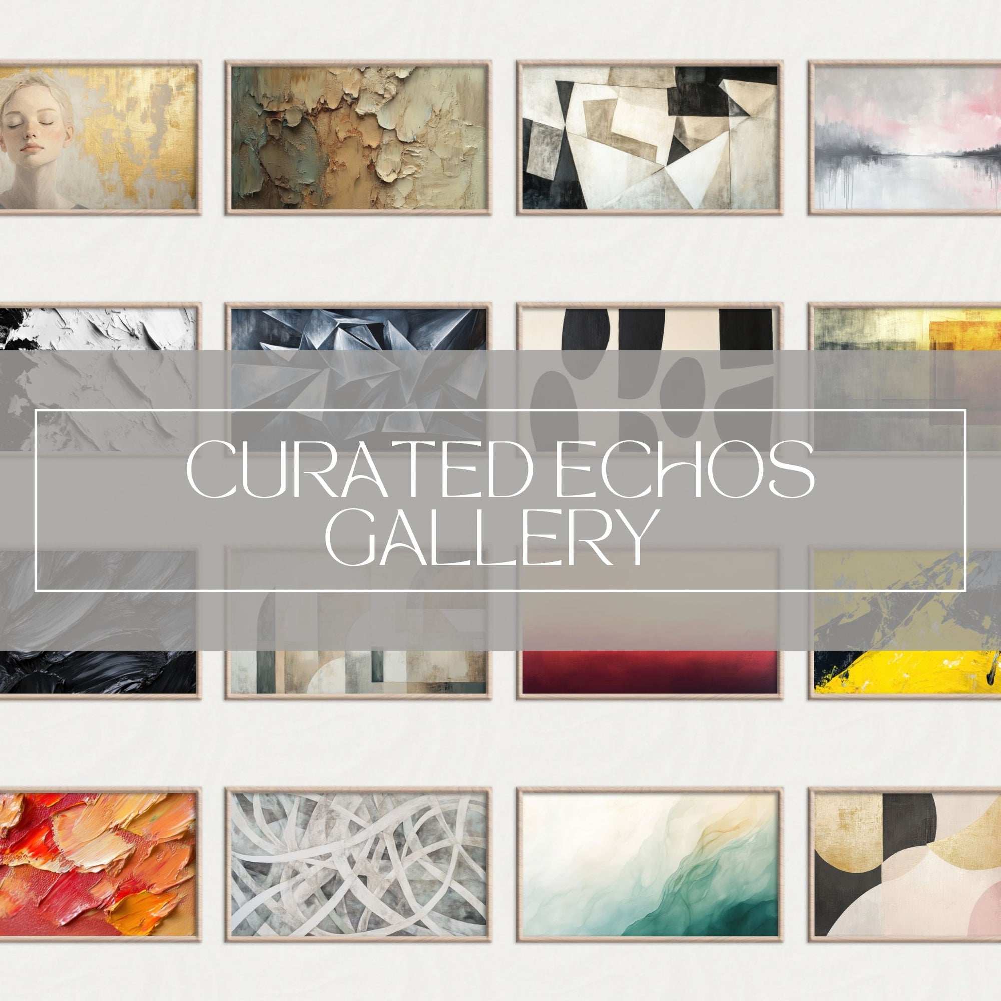 101 Abstract Printable Wall Art Set - instant digital download, curated modern wall art by Gallery Flair