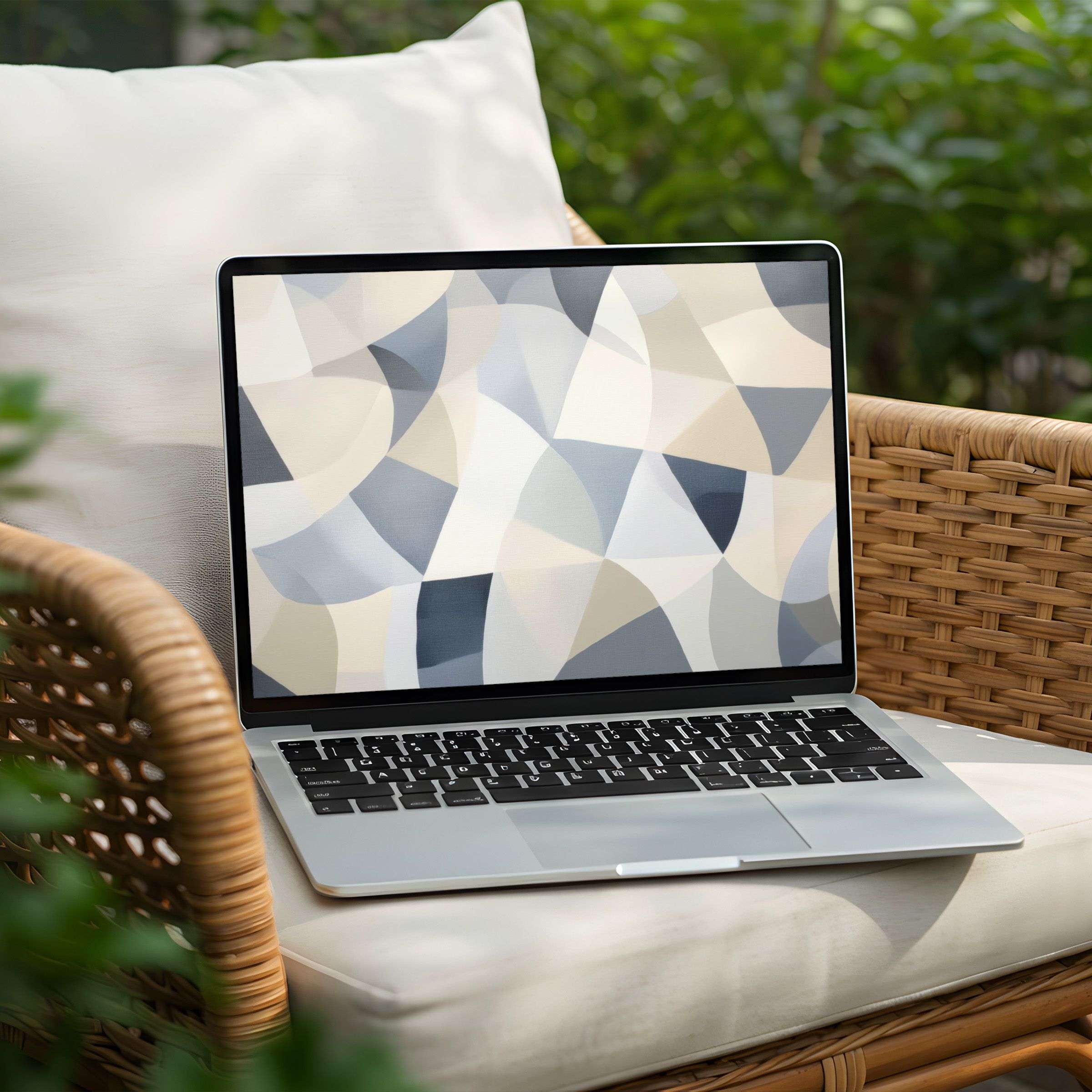 Elegant abstract desktop background for PC and Laptop instant download enhances calm with soft hues and soothing patterns