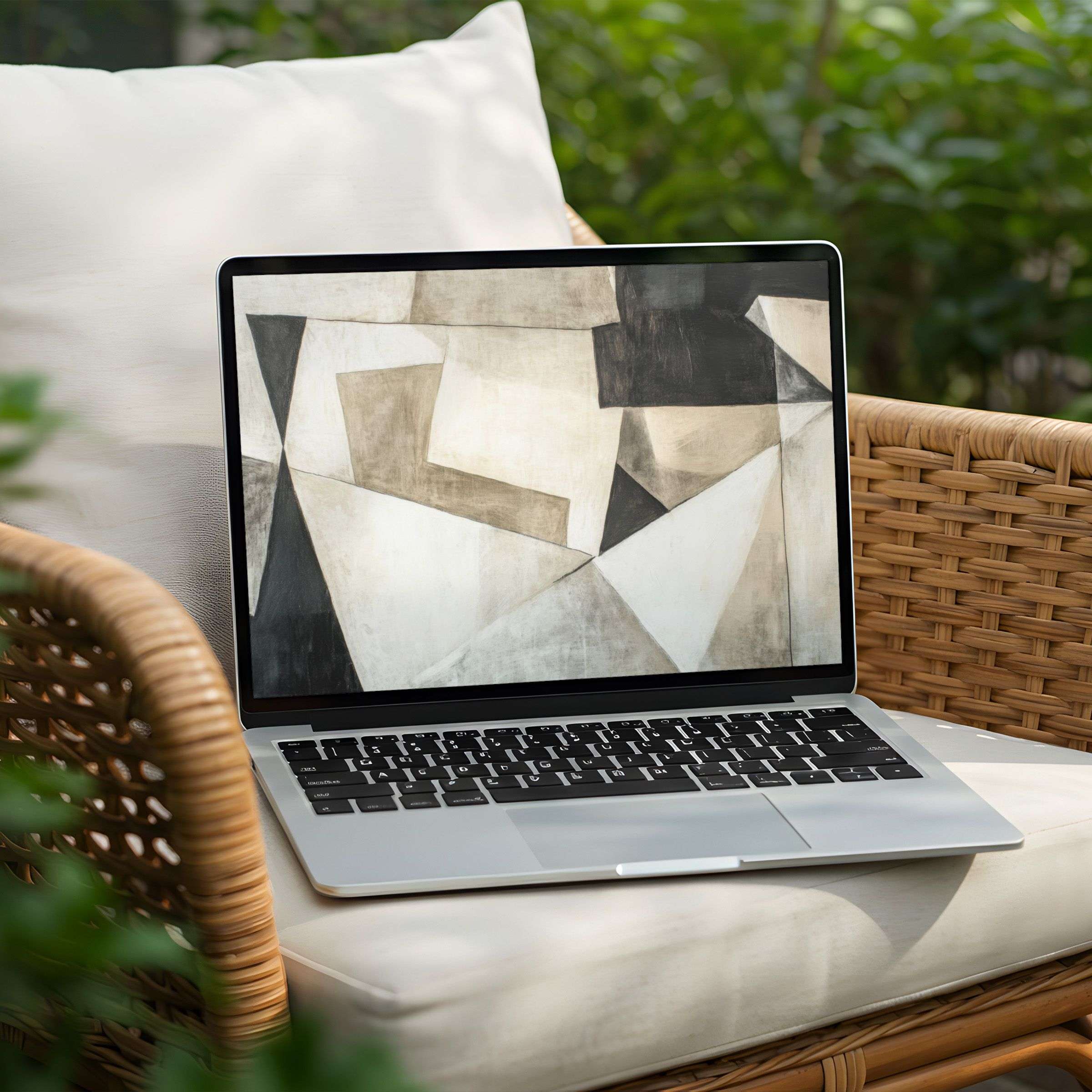 Experience serene elegance on your PC or Laptop with this abstract desktop background available for instant download