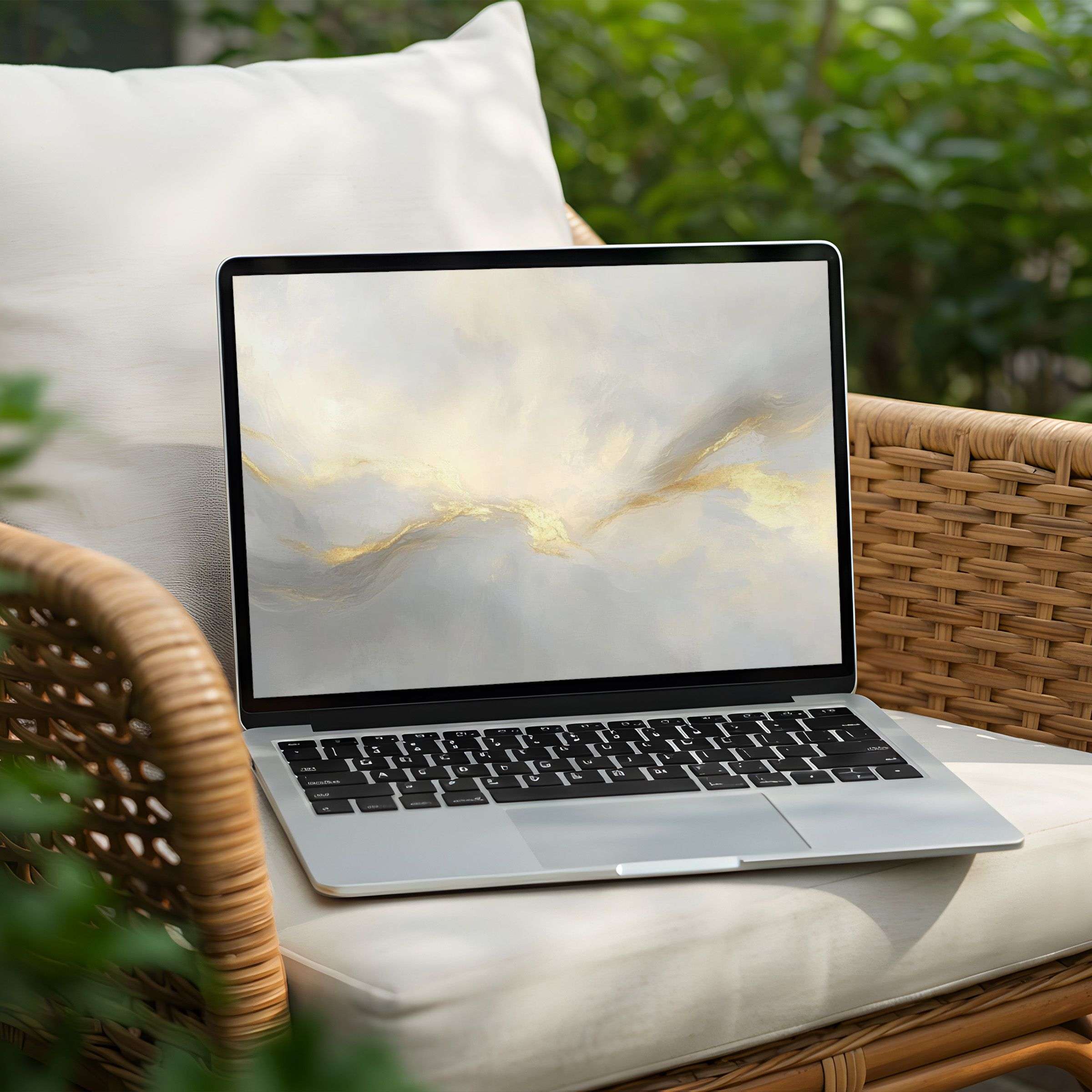 Elegant abstract art desktop background for calm and inspiration on your PC or Laptop instant download for mindfulness