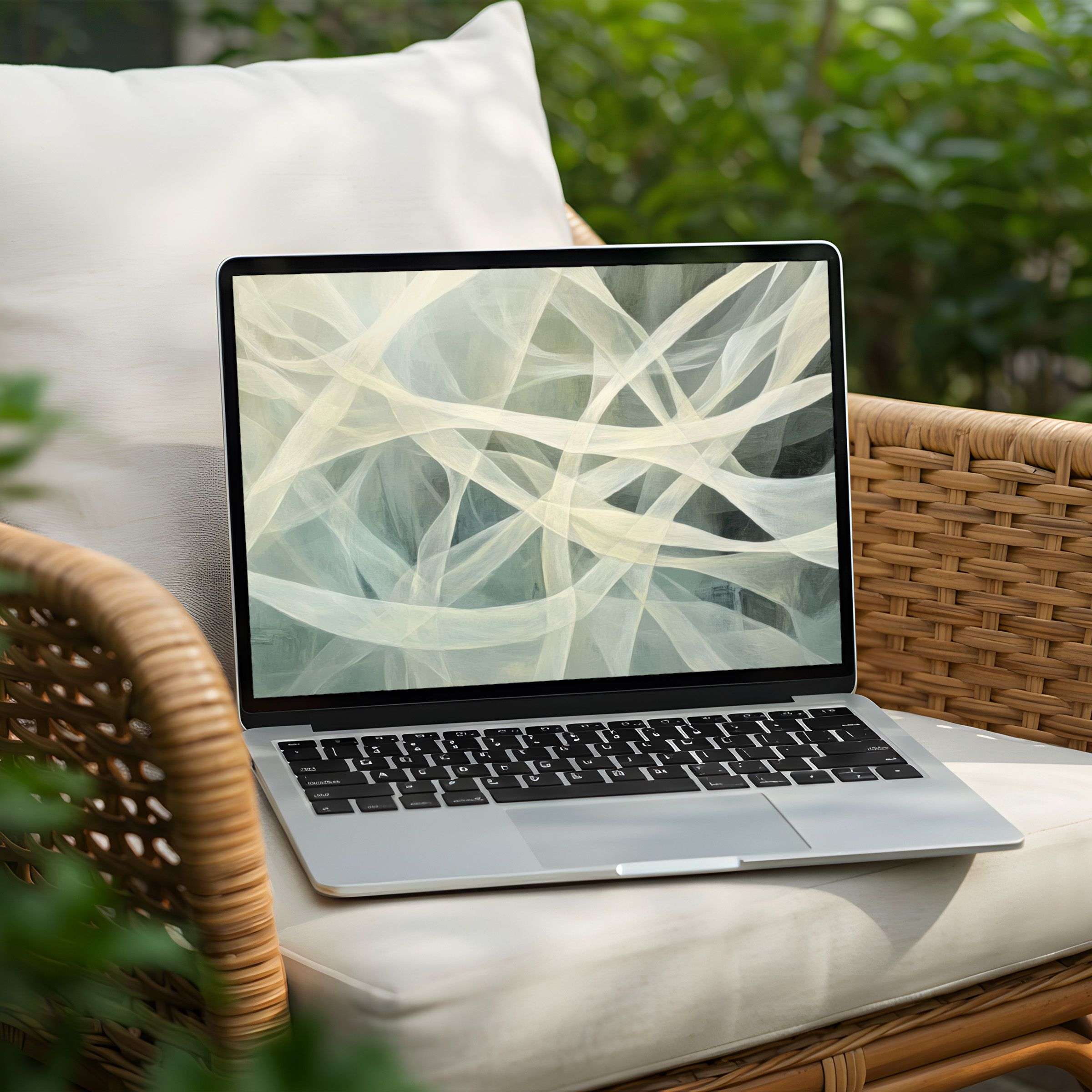 Elegant desktop background featuring soothing abstract patterns enhances calm and inspiration for your PC or Laptop instant download