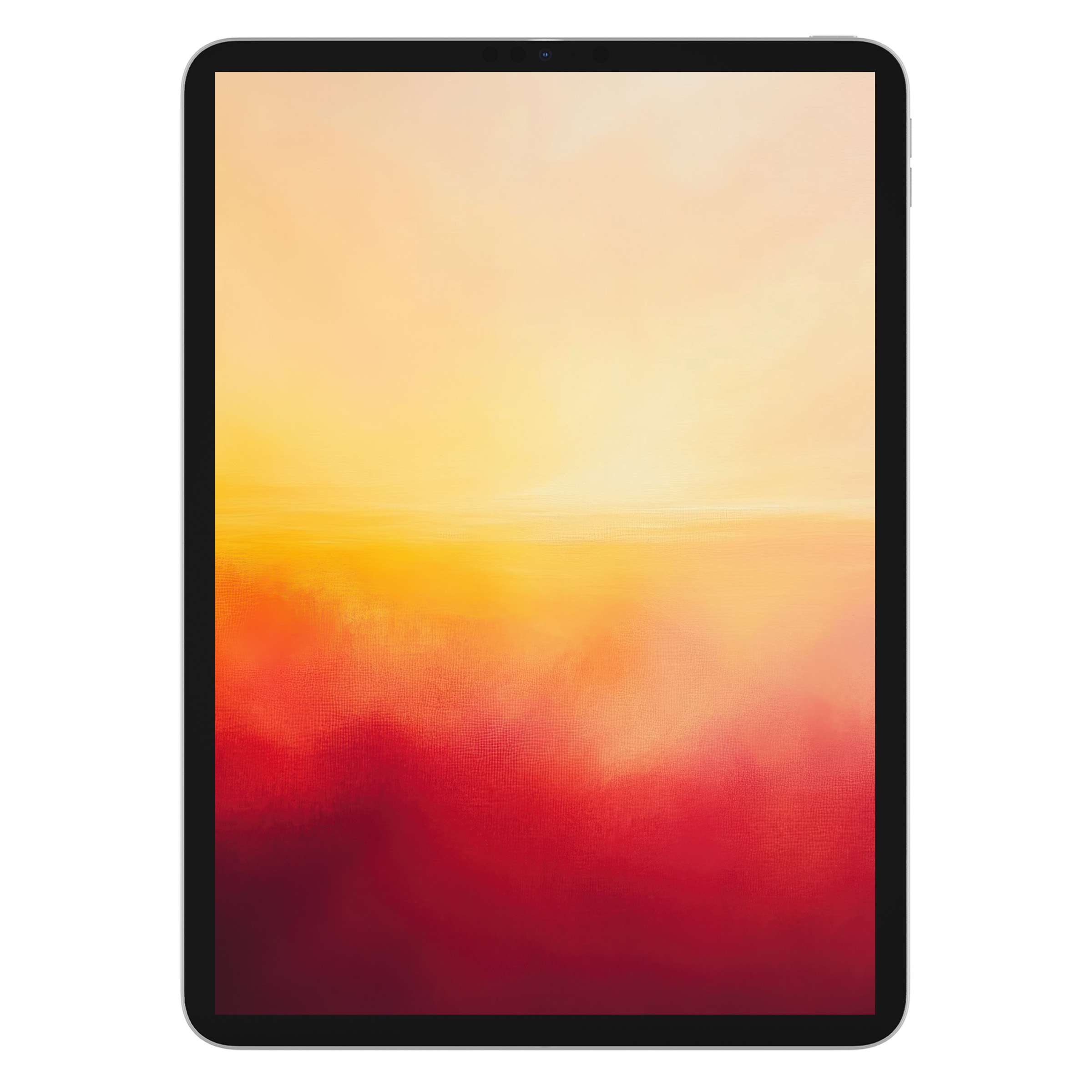 Warm abstract iPad wallpaper with a serene sunset gradient offers a soothing digital download for tablet backgrounds in vibrant hues