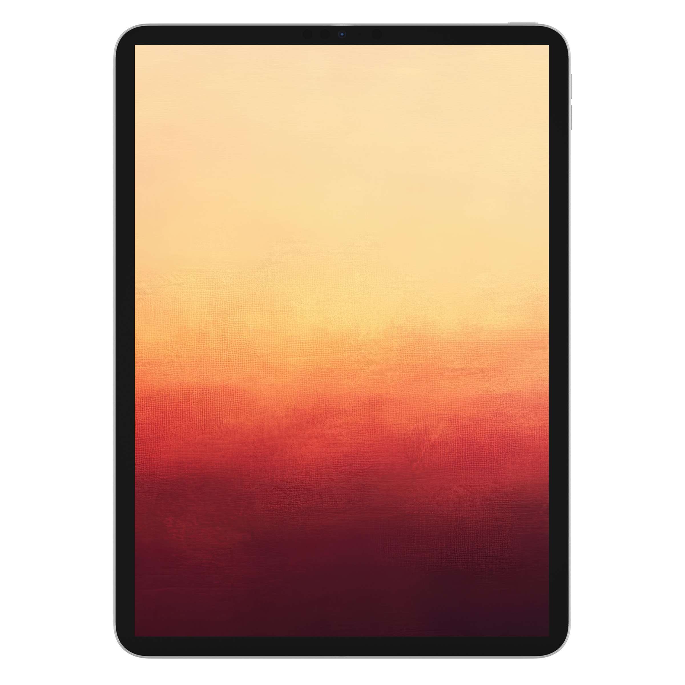 Elegant abstract iPad wallpaper with warm orange-red gradient background, ideal digital download for calming tablet aesthetics and design lovers