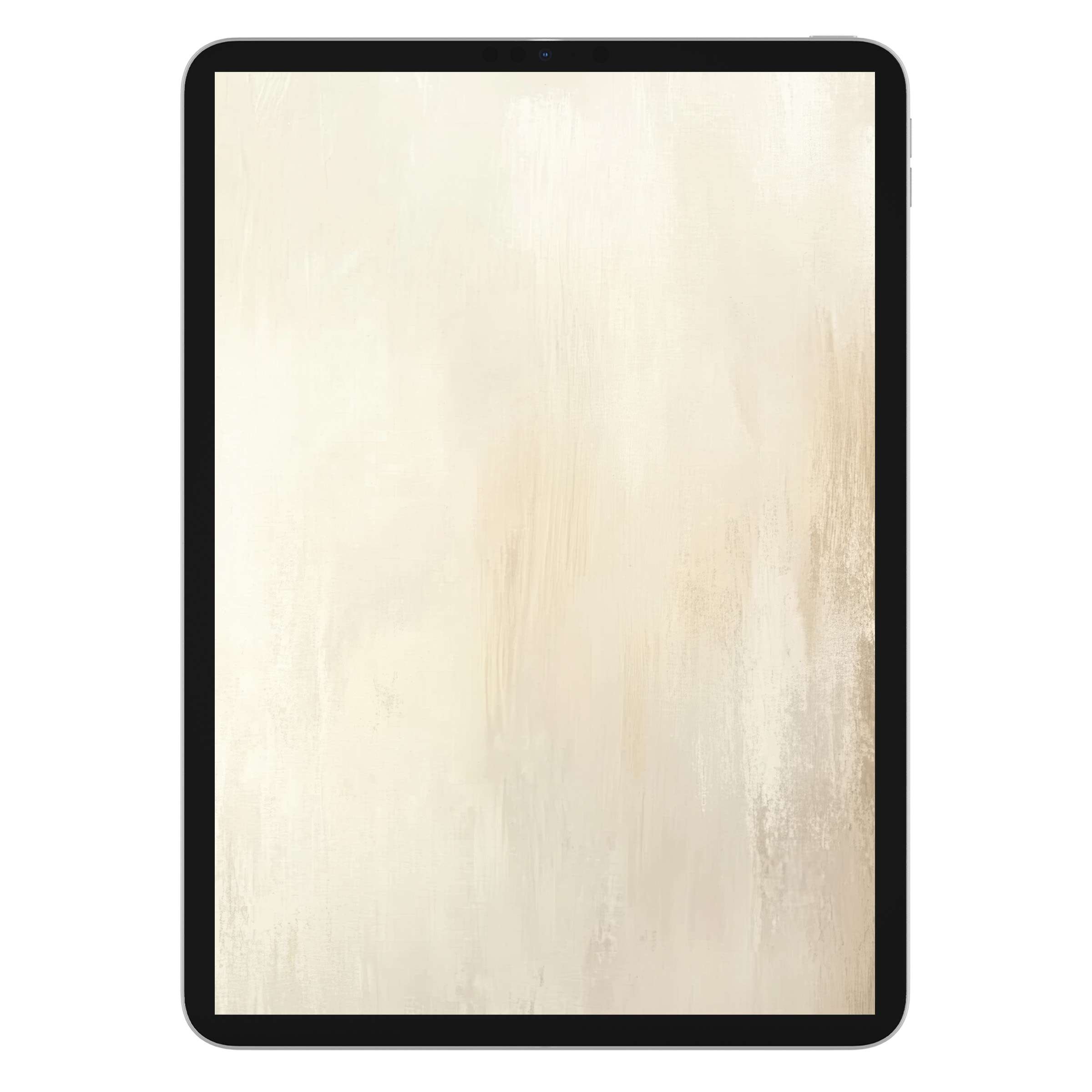 Elegant abstract iPad wallpaper with calming beige tones, perfect for a serene tablet background digital download artwork