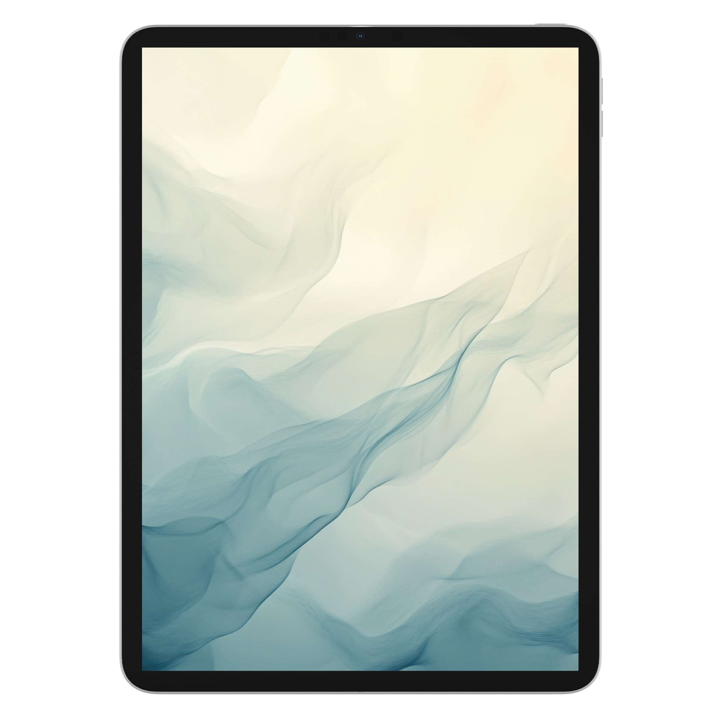 Elegant abstract iPad wallpaper with soft blue waves perfect for a tablet background digital download enhancing peaceful creativity