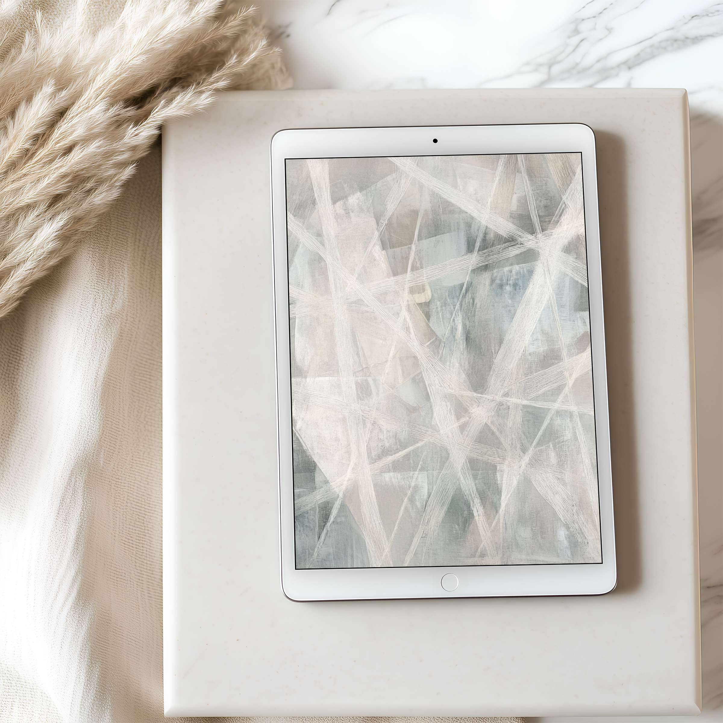 Abstract pastel tablet wallpaper enhances a serene aesthetic with high-resolution design ideal for iPad and Android tablet downloads
