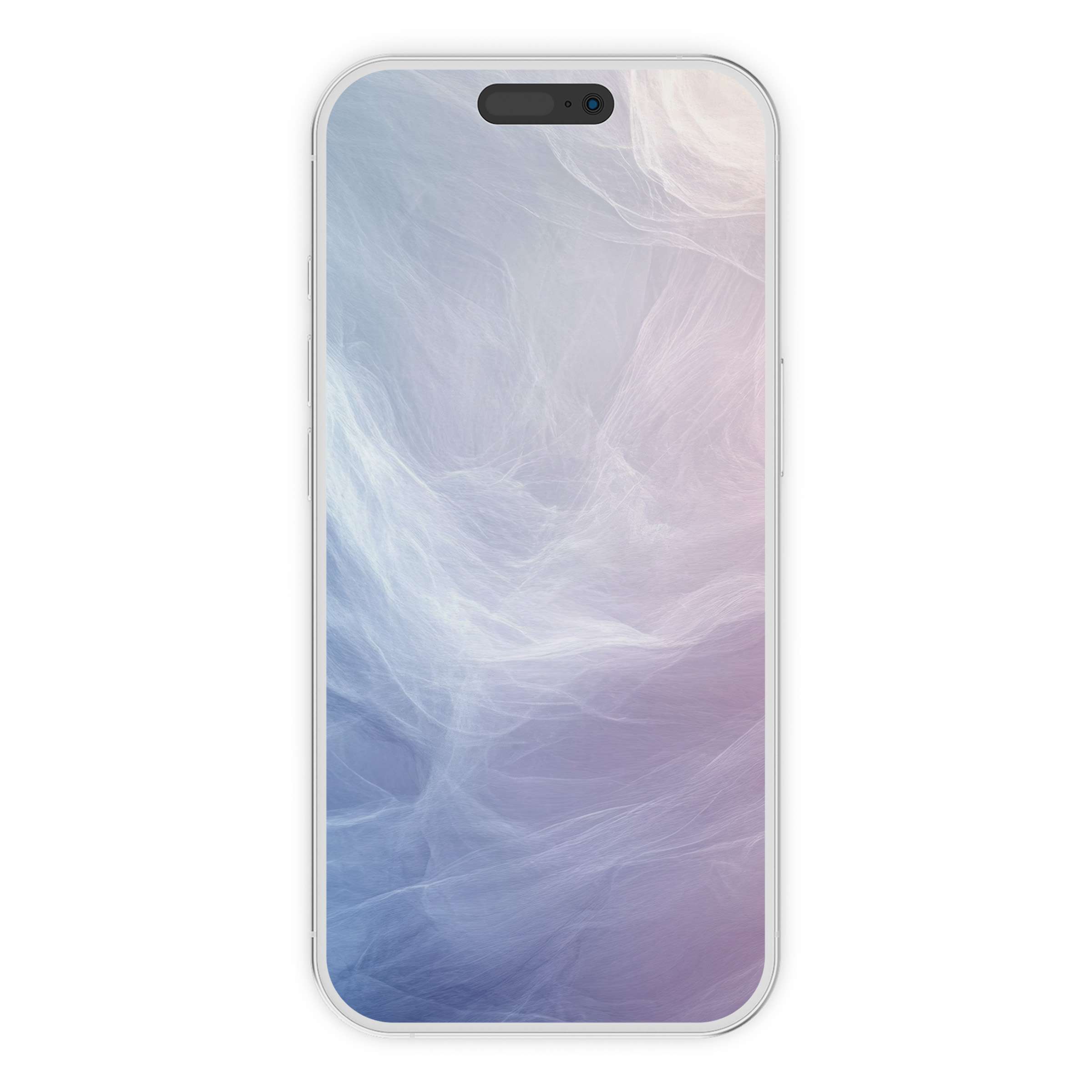 Ethereal abstract iPhone wallpaper blending soft pastels in delicate wisps offers a serene phone background digital download suitable for all