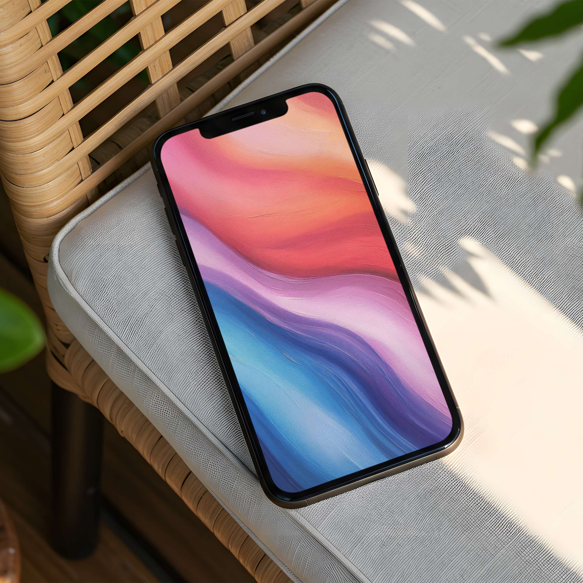 Calm flowing abstract hues create an elegant iPhone background for instant download, fitting any phone with mindful inspiration