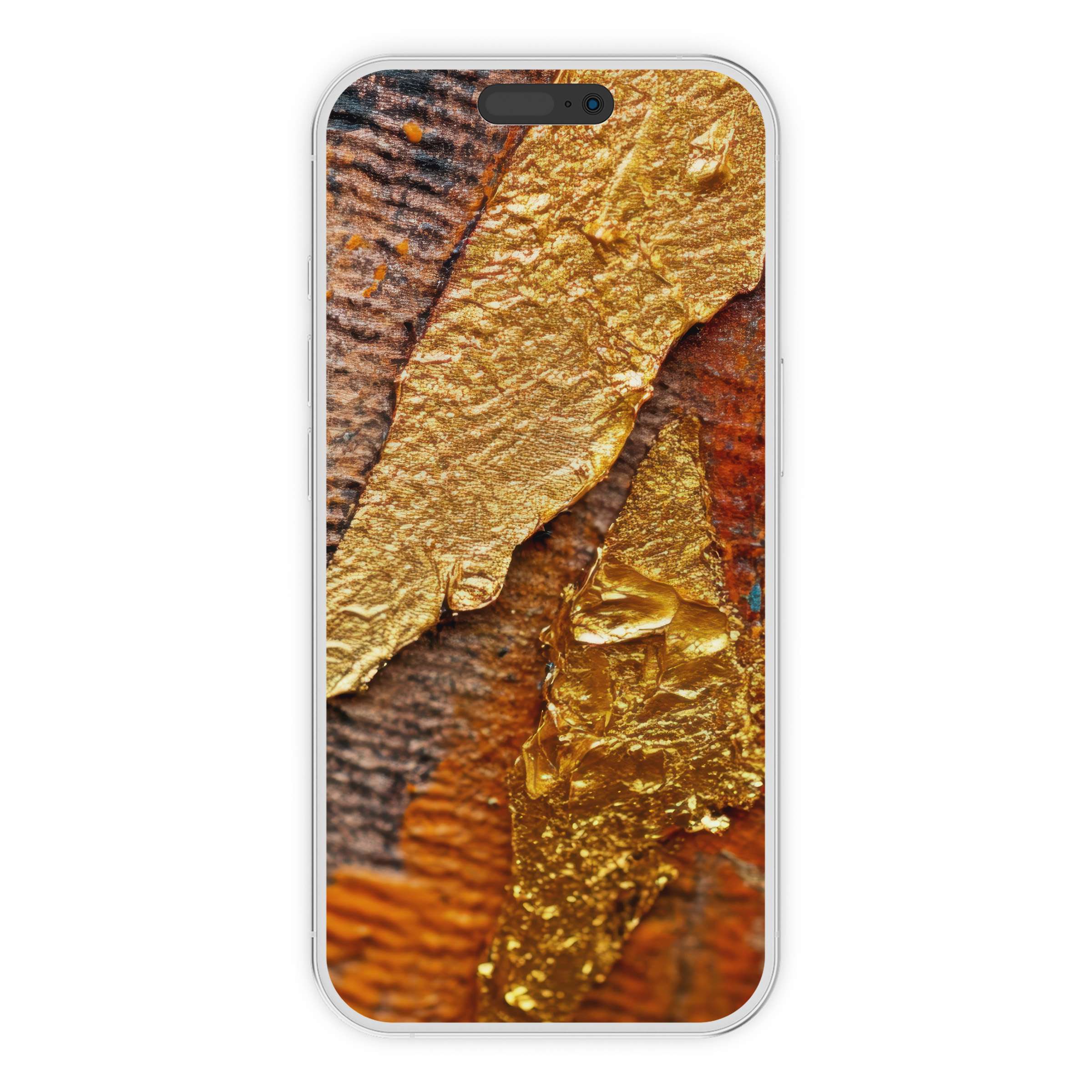 Golden textured abstract iPhone wallpaper with rich earthy tones for elegant phone background digital download suitable for Android