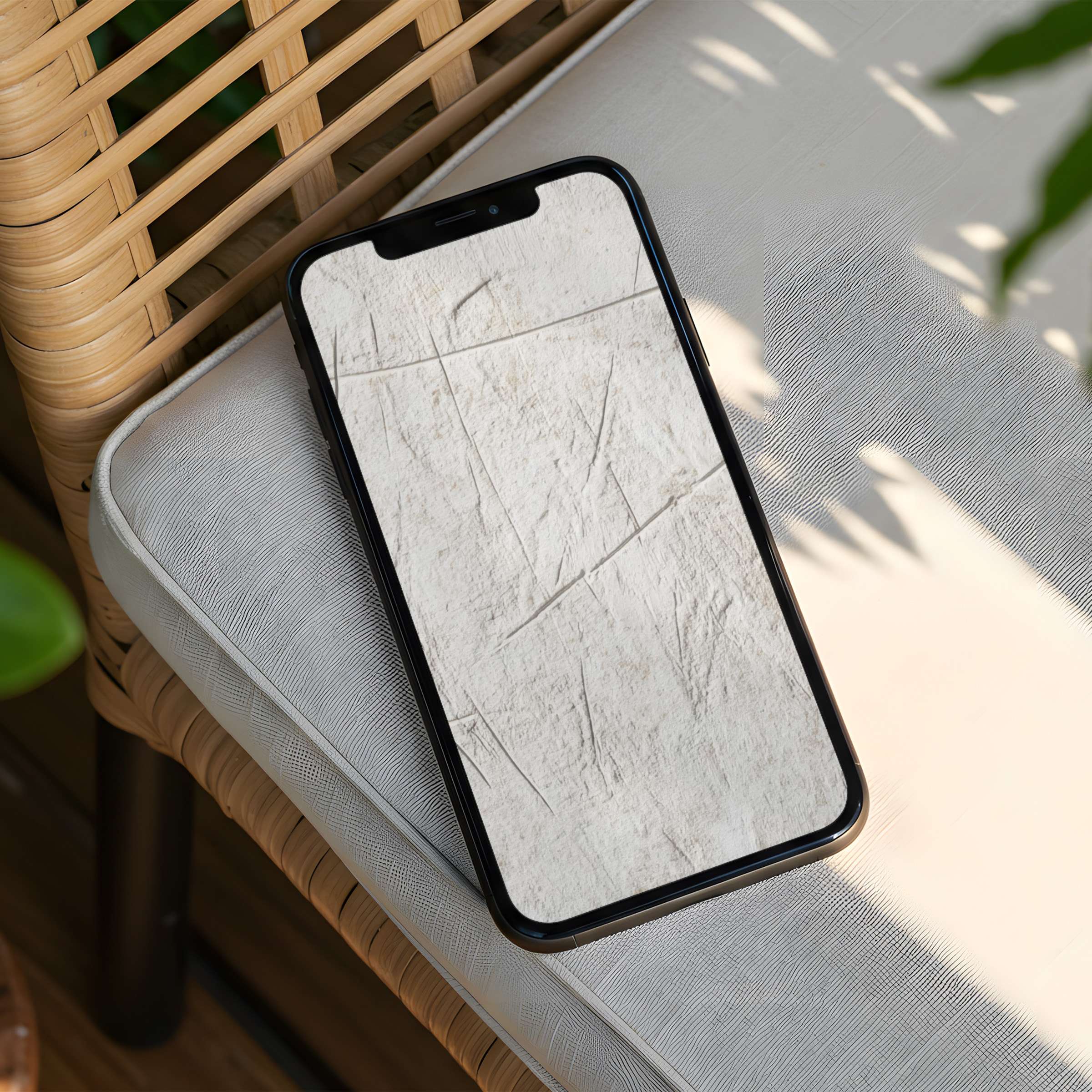 Elegant iPhone background with textured white art for mindful inspiration instant download for any phone user seeking calm elegance