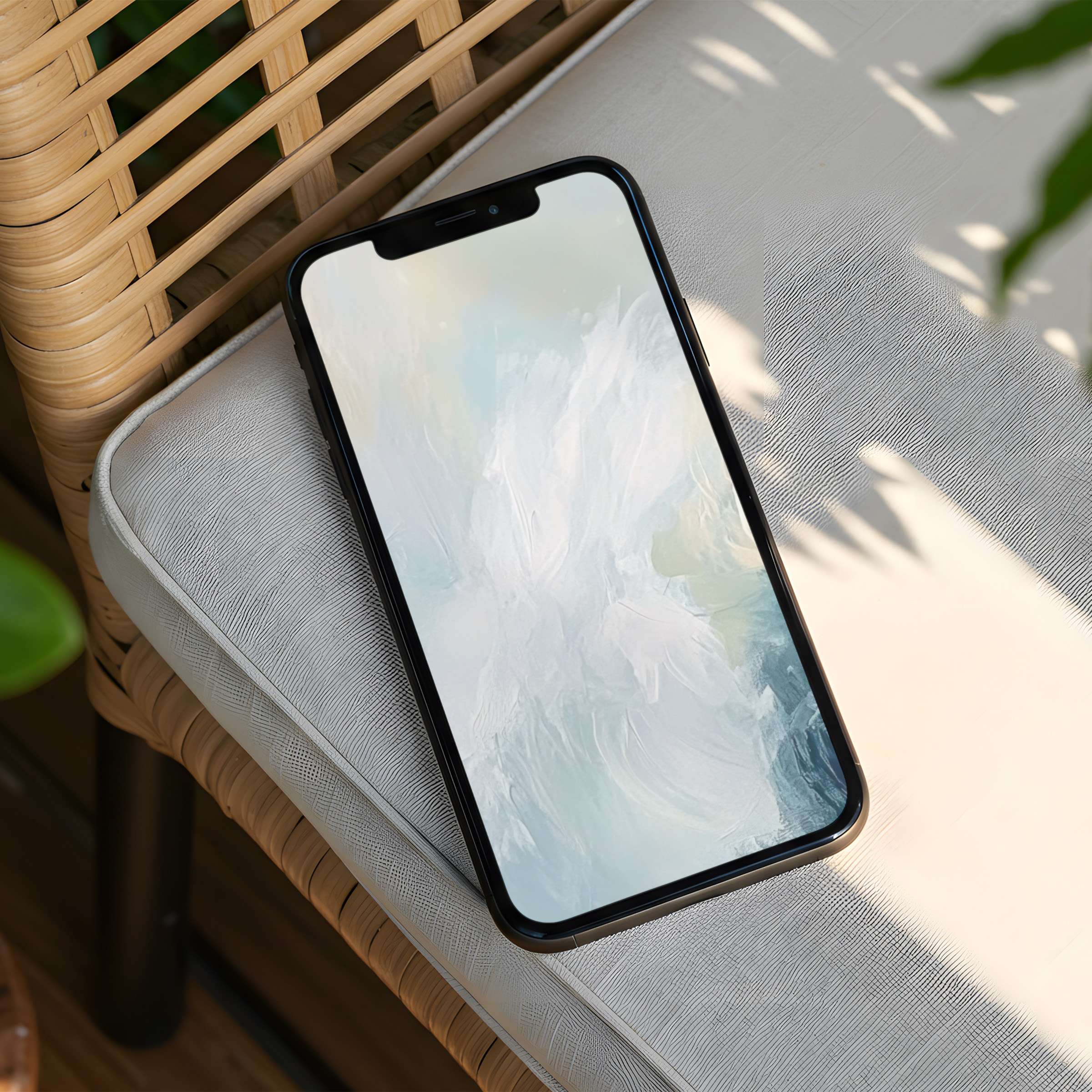Elegant abstract pastel design for iPhone background in a serene setting perfect for an instant download to inspire your phone