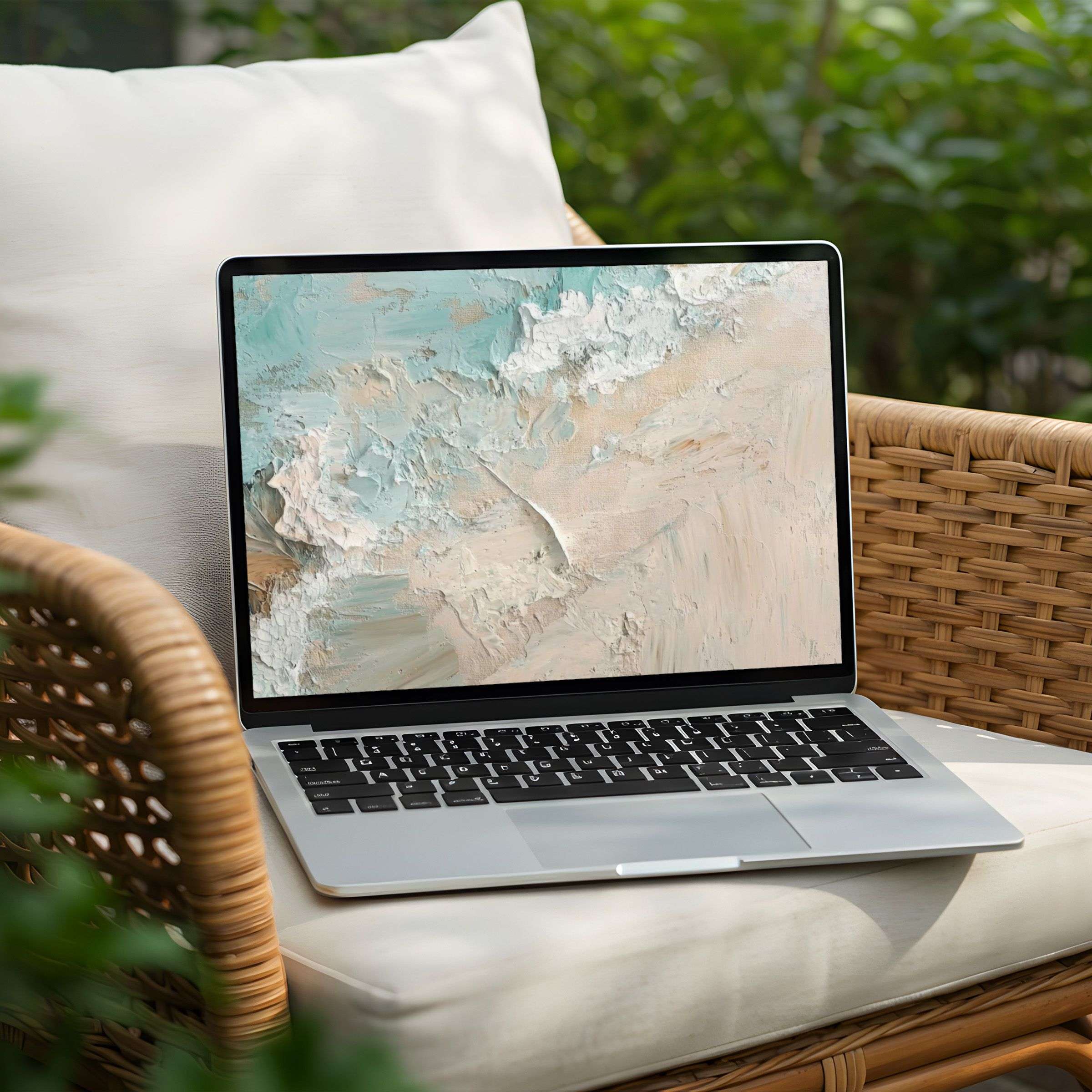 Inspire calm and elegance with this desktop background for PC or Laptop featuring soft abstract textures, instant download available