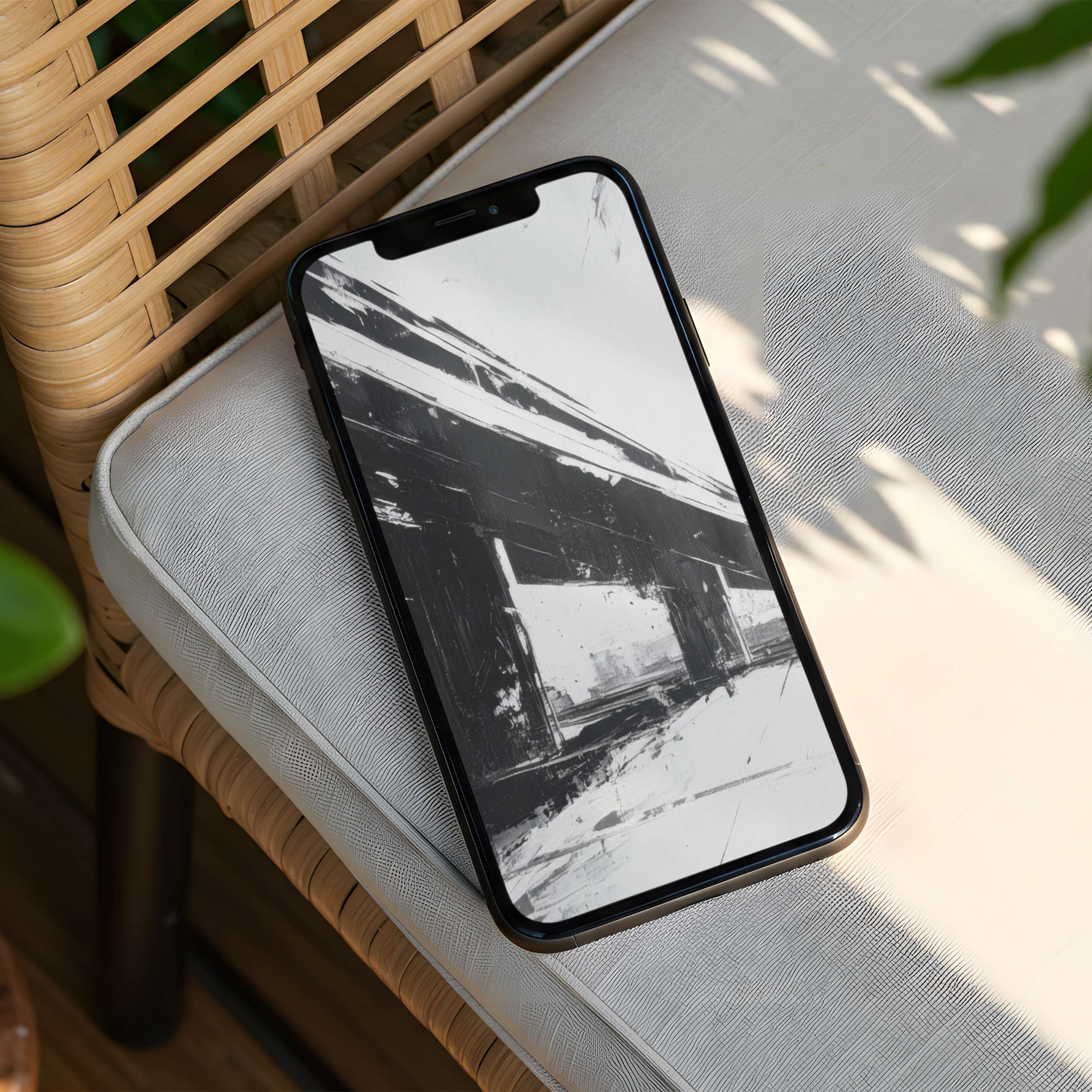 Elevate your space with this elegant iPhone background abstract art, perfect for instant download to inspire calm on any phone