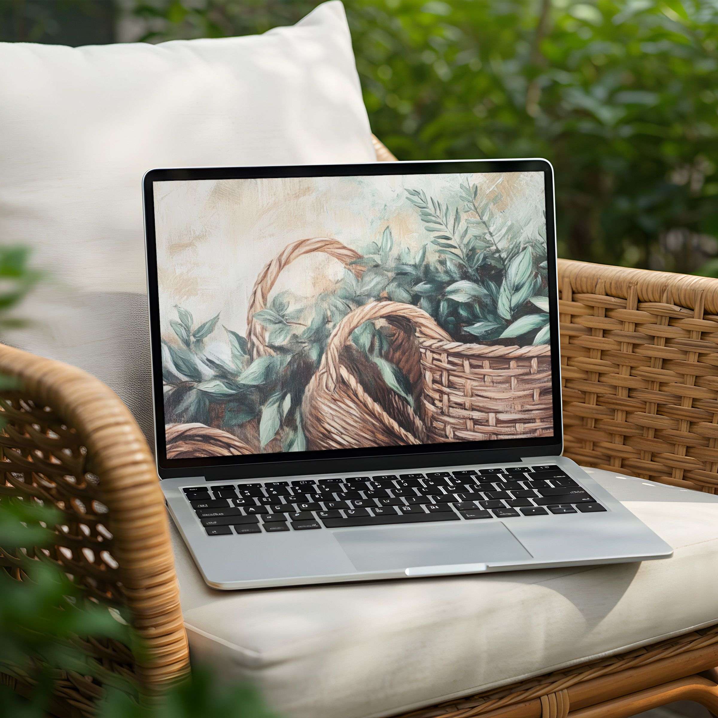 Serene nature-themed desktop background for PC and Laptop, instant download offers elegance, calm, and inspiration for mindful design
