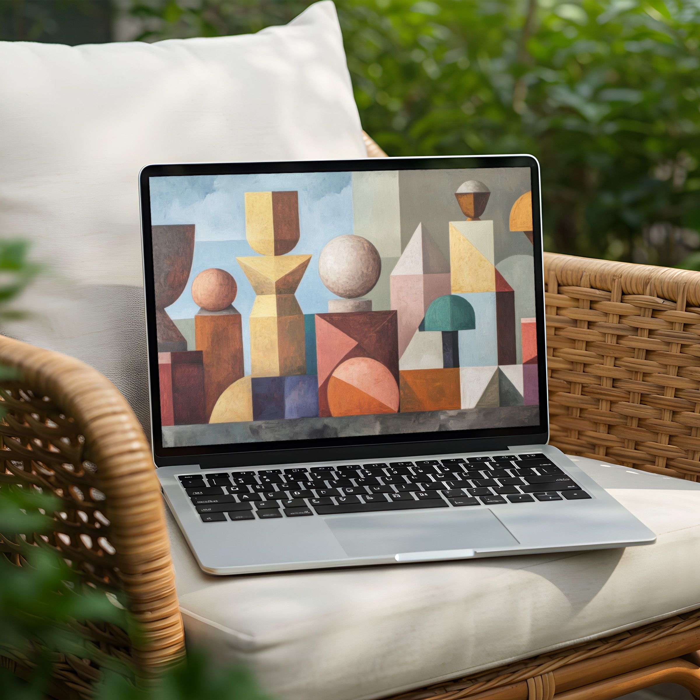 Inspire elegance with a geometric art desktop background for PC or Laptop Instant download brings mindfulness and calm