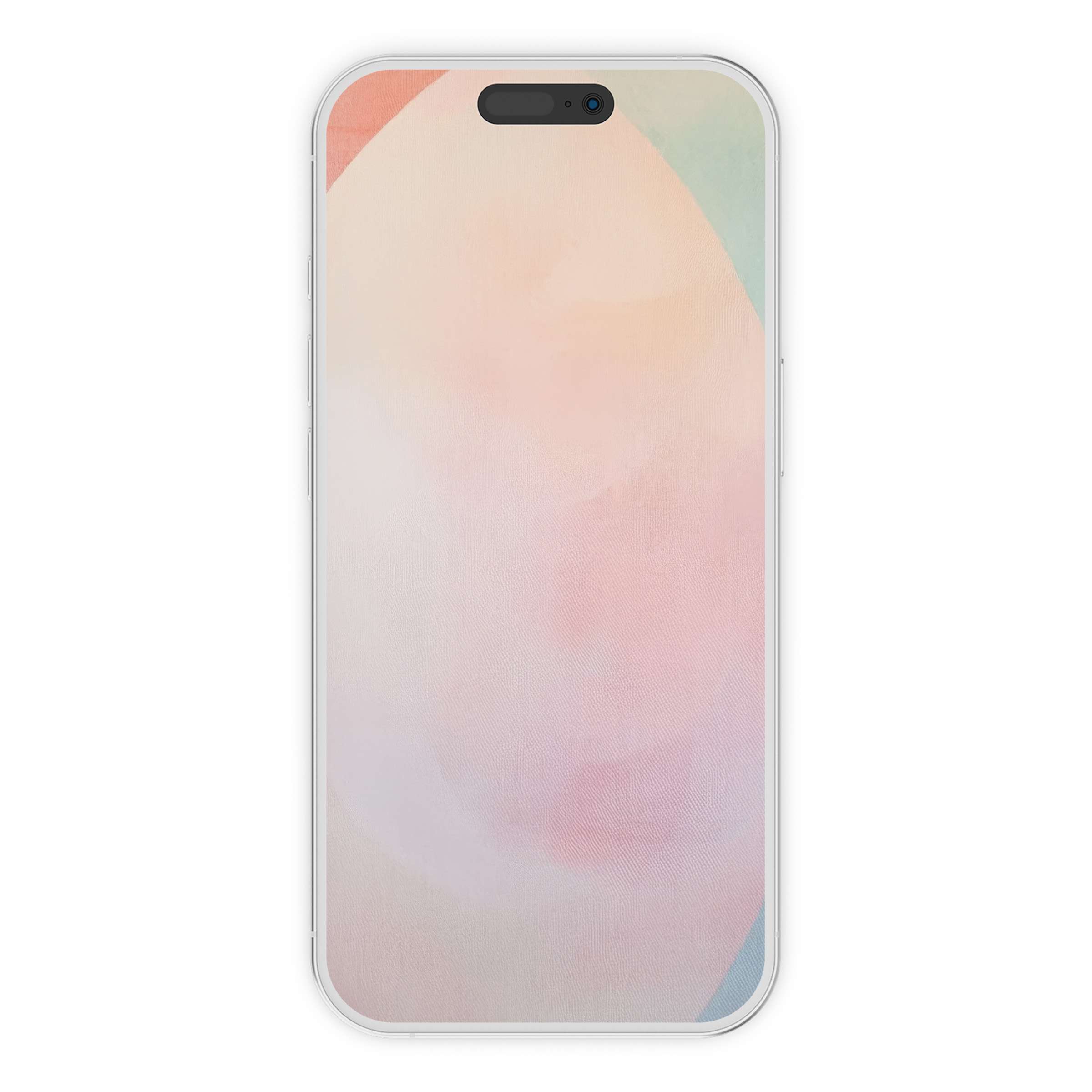 Calming boho iPhone wallpaper with pastel abstract design, perfect phone background digital download for serene, stylish ambiance