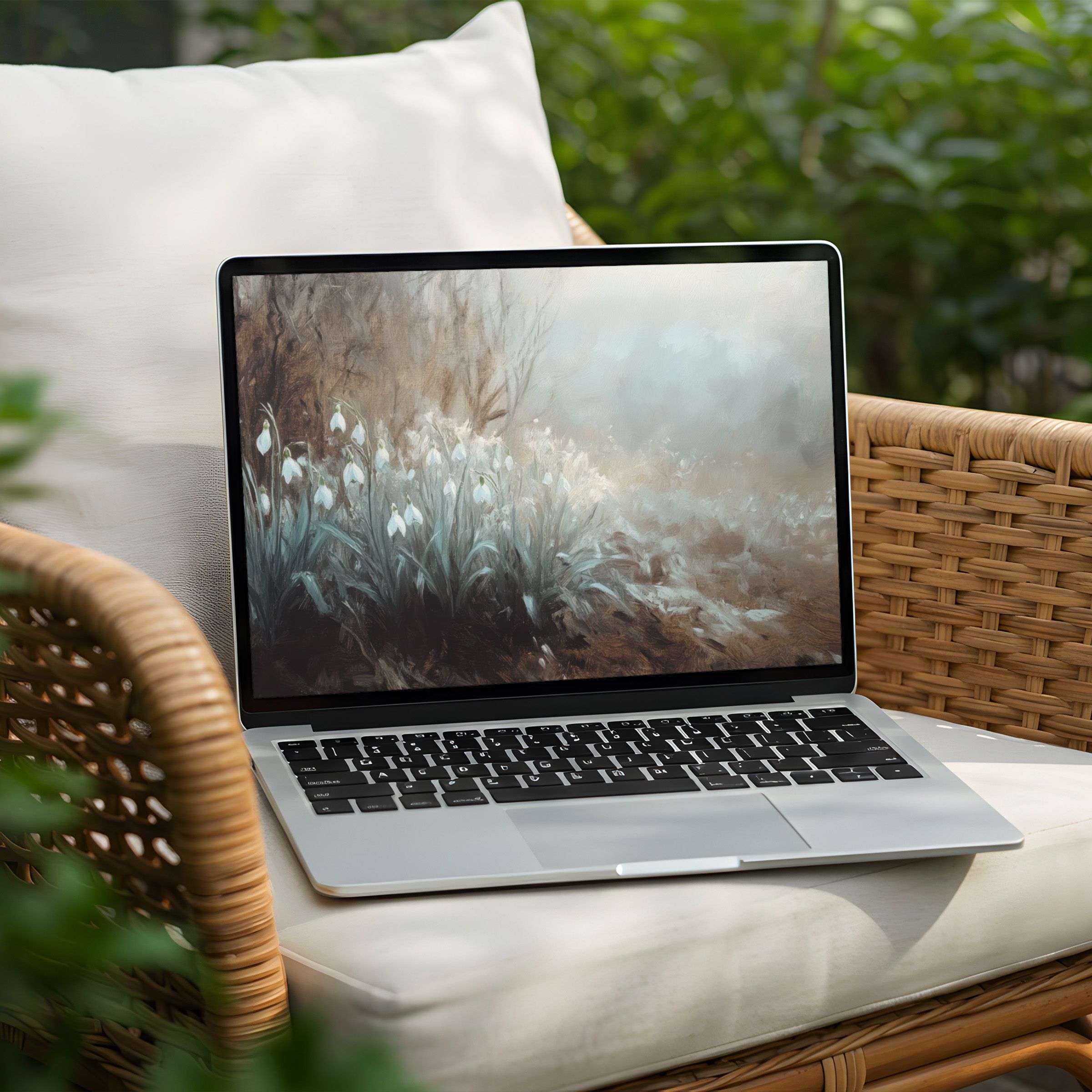 Elegant nature-inspired desktop background for PC and Laptop, offering instant download to inspire calm and mindfulness daily
