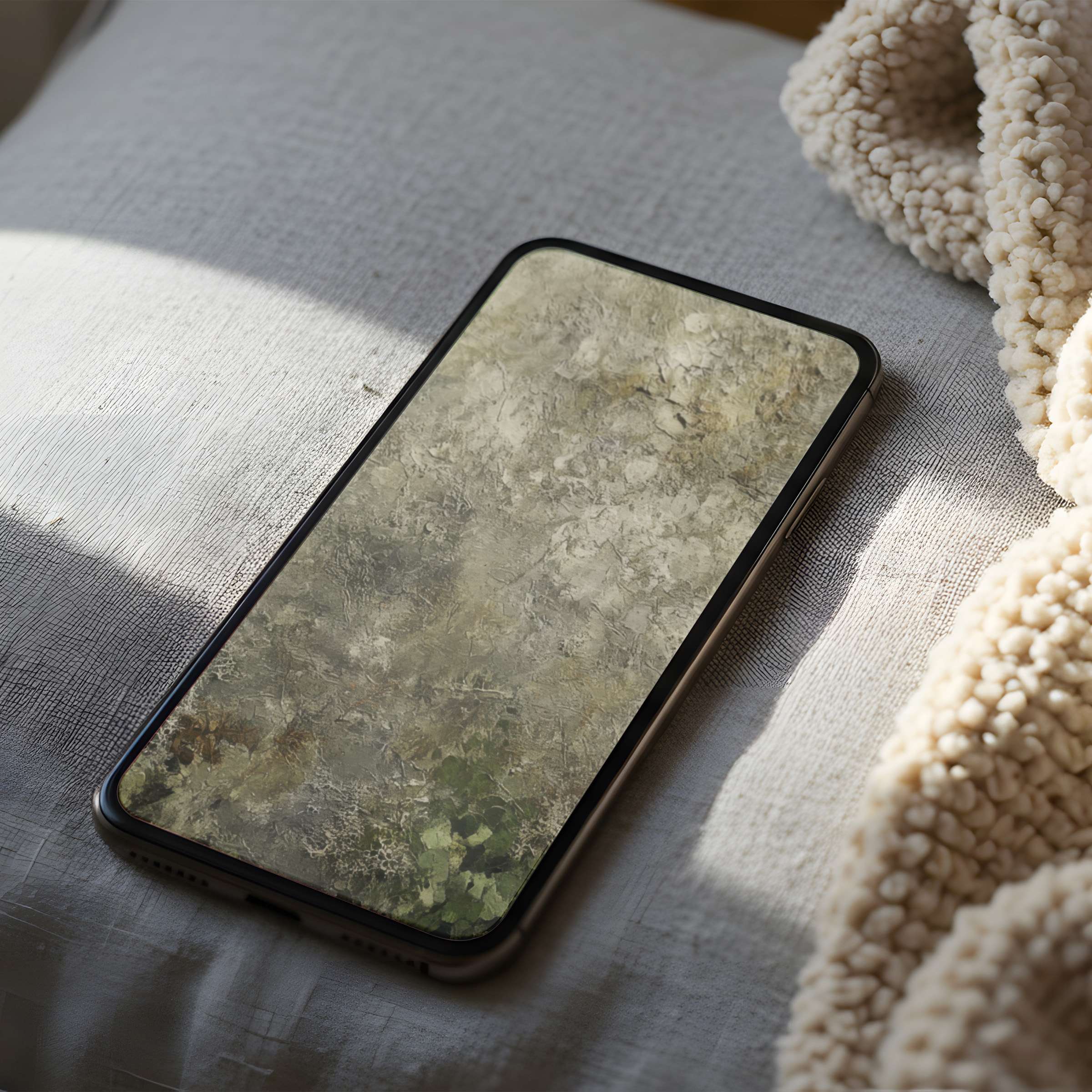 Abstract texture phone wallpaper featuring soothing earthy tones, ideal for iPhone or Android high-resolution digital download