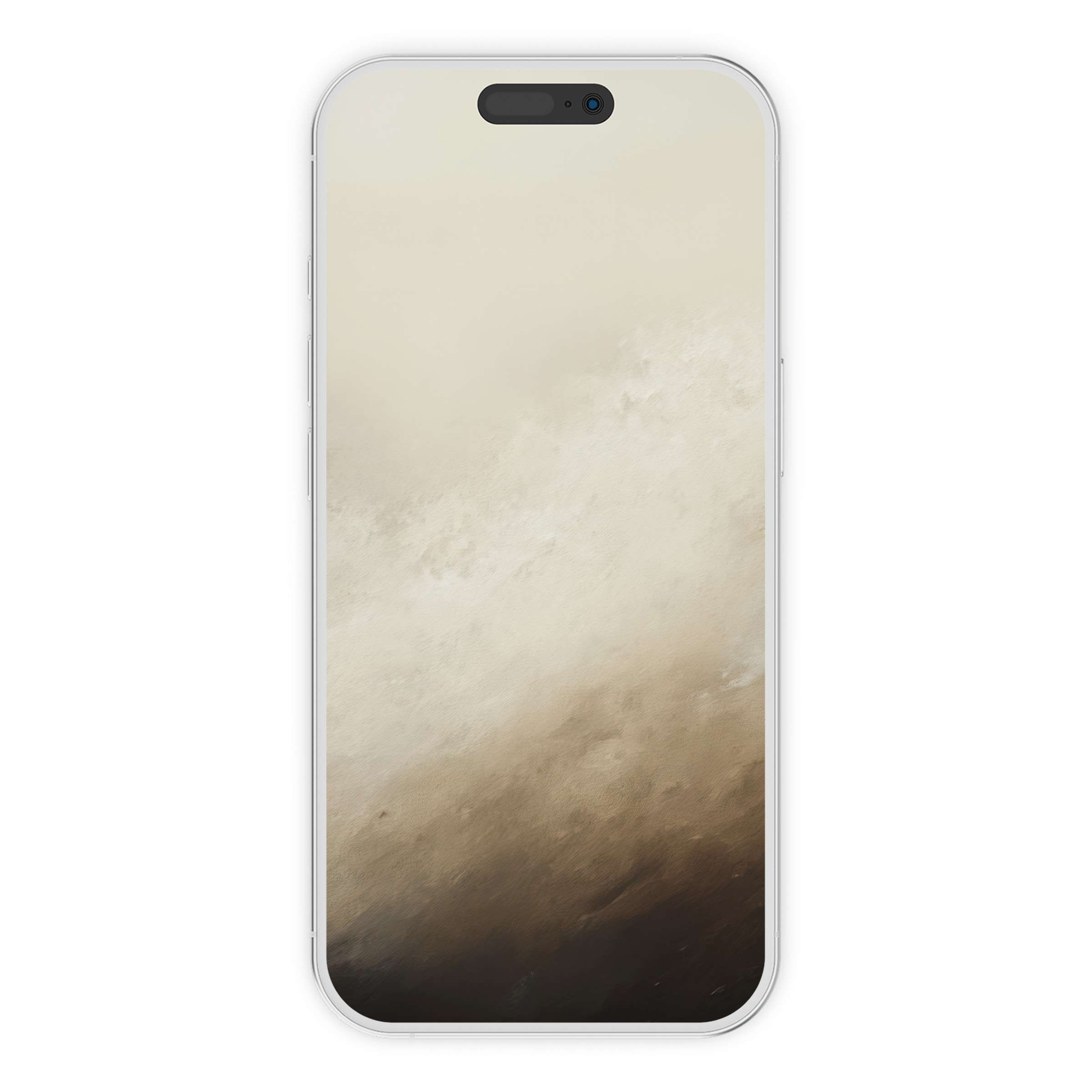 Elegant coastal iPhone wallpaper featuring soft beige and brown textures offers a serene digital download background for phone screens